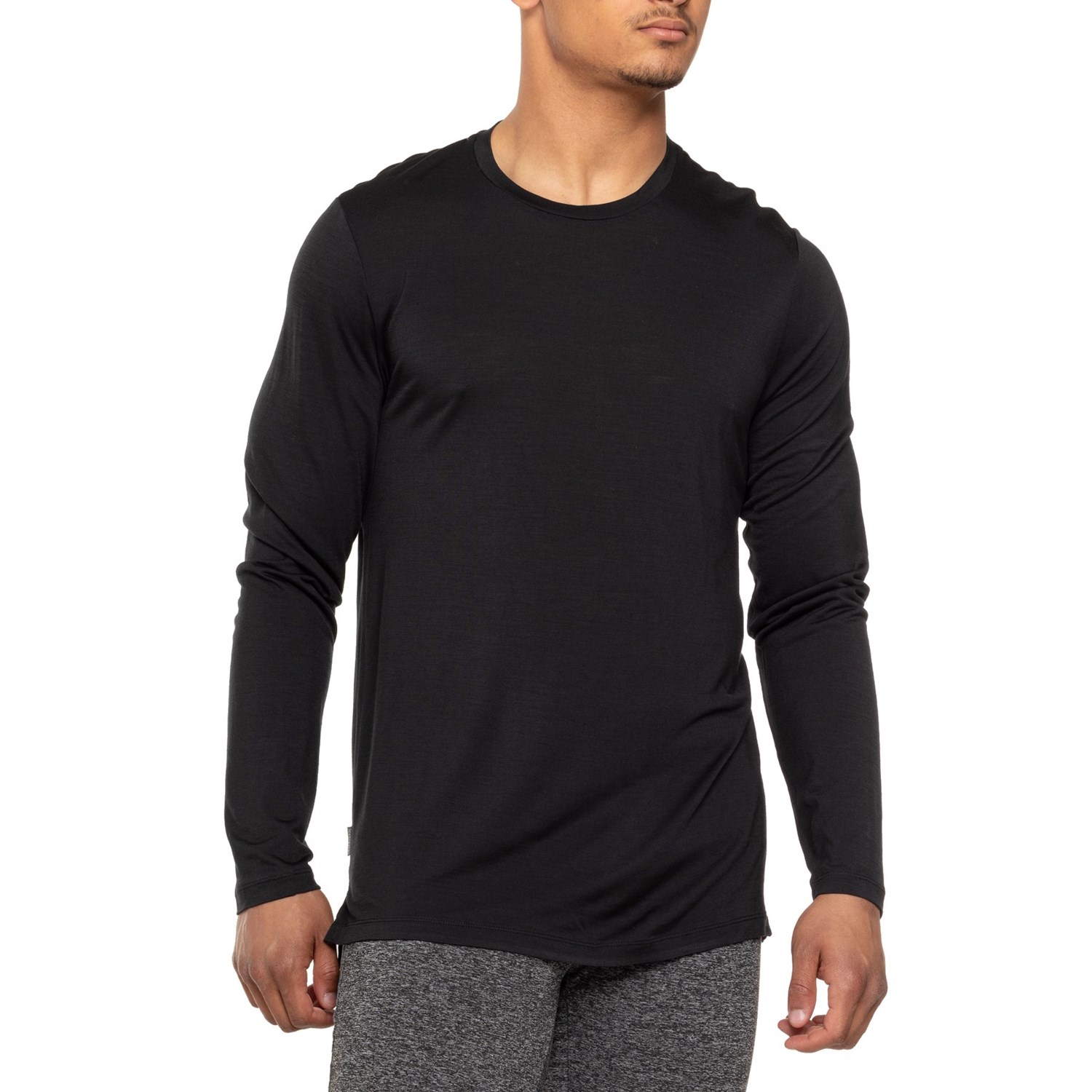 () ACXuCJ[ XtBA  T-Vc - m E[, O X[u Icebreaker Sphere II T-Shirt - Merino Wool, Long Sleeve Black