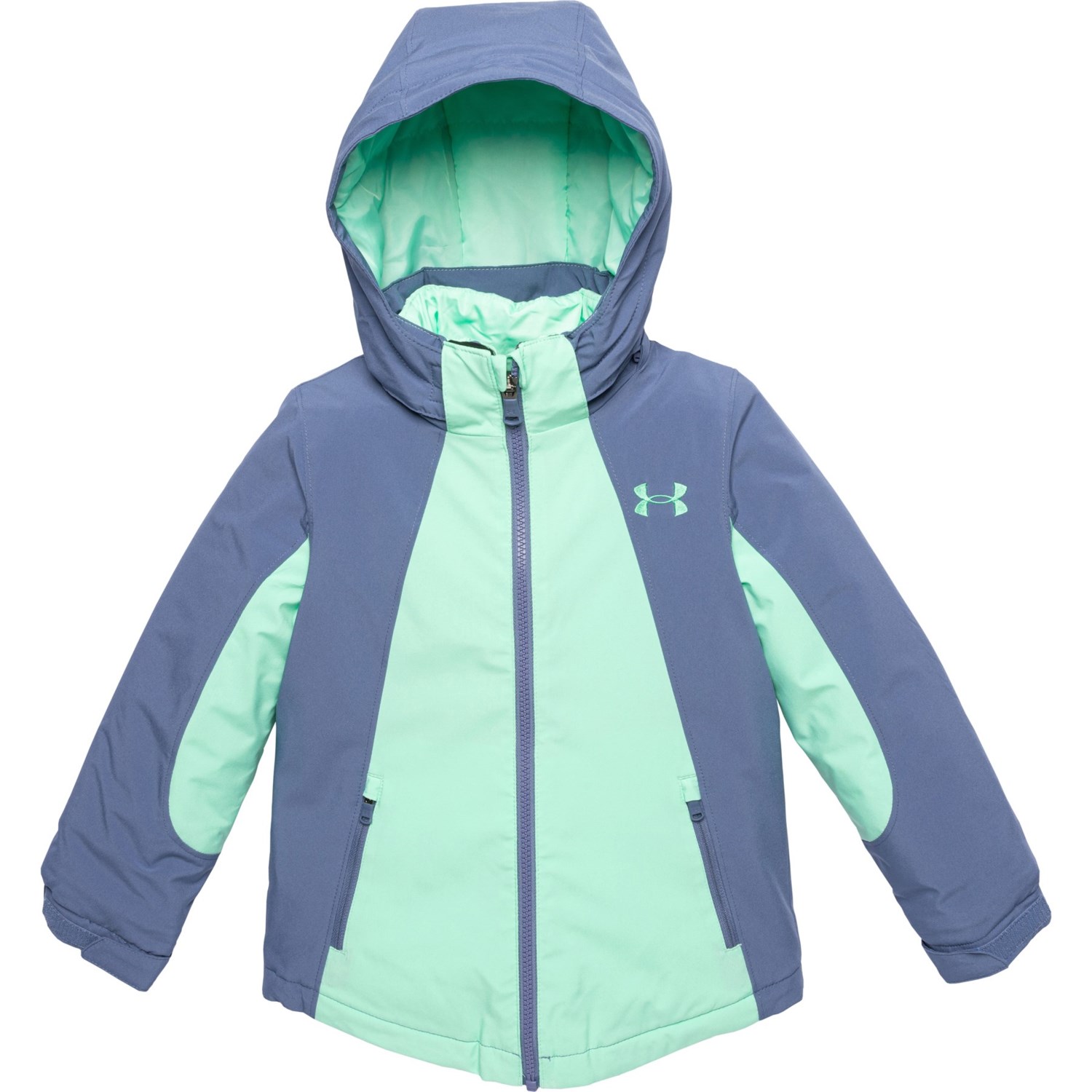 (取寄) アンダーアーマー リトル ガールズ ウエストワード スリーインワン ジャケット - インサレーテッド Under Armour Little Girls Westward 3-in-1 Jacket - Insulated Lunar Green