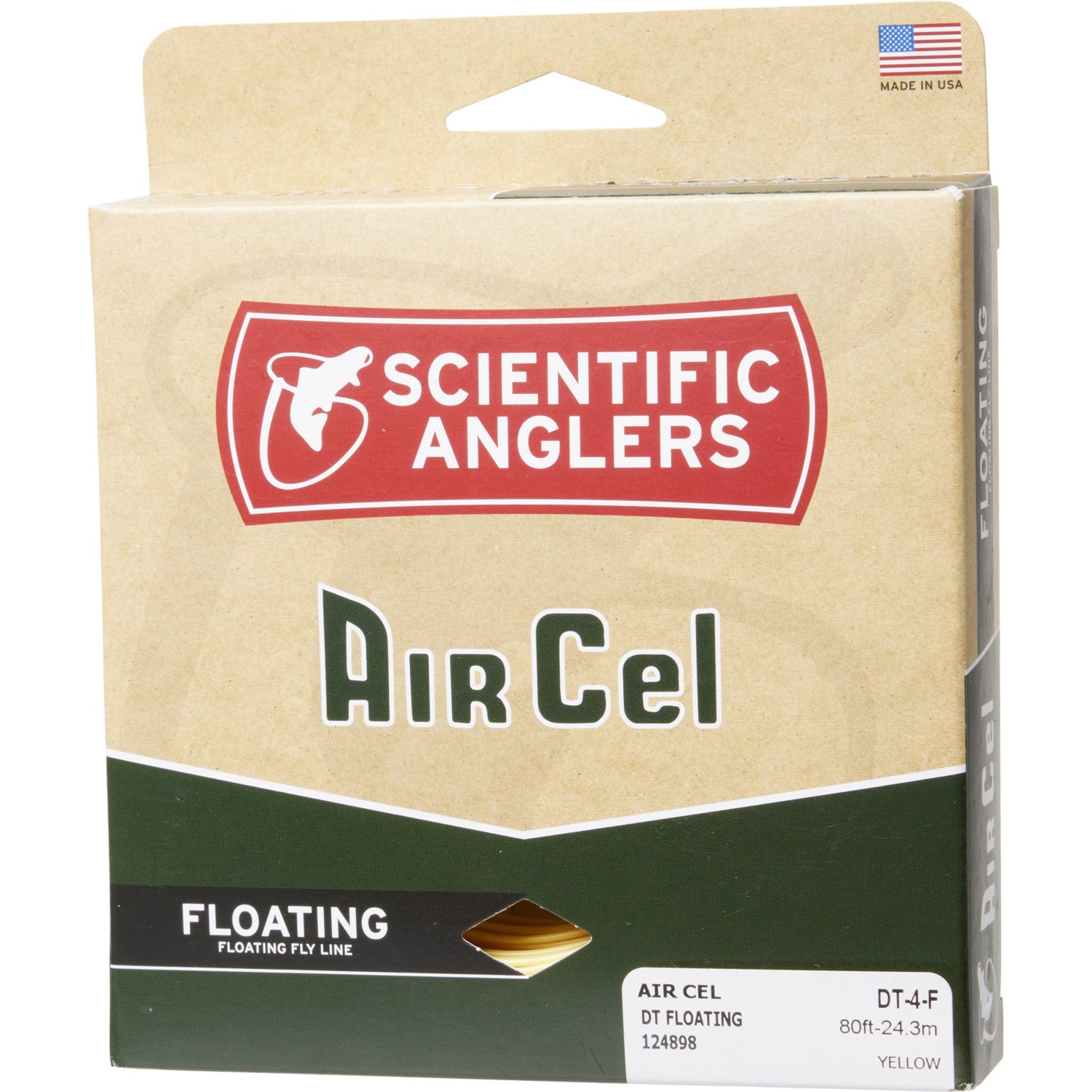 (取寄) サイエンティフィックアングラーズ エアー セル ダブル テイパー フレッシュウォーター フライ ライン - Scientific Anglers Air Cel Double Taper Freshwater Fly Line - 80' Yellow