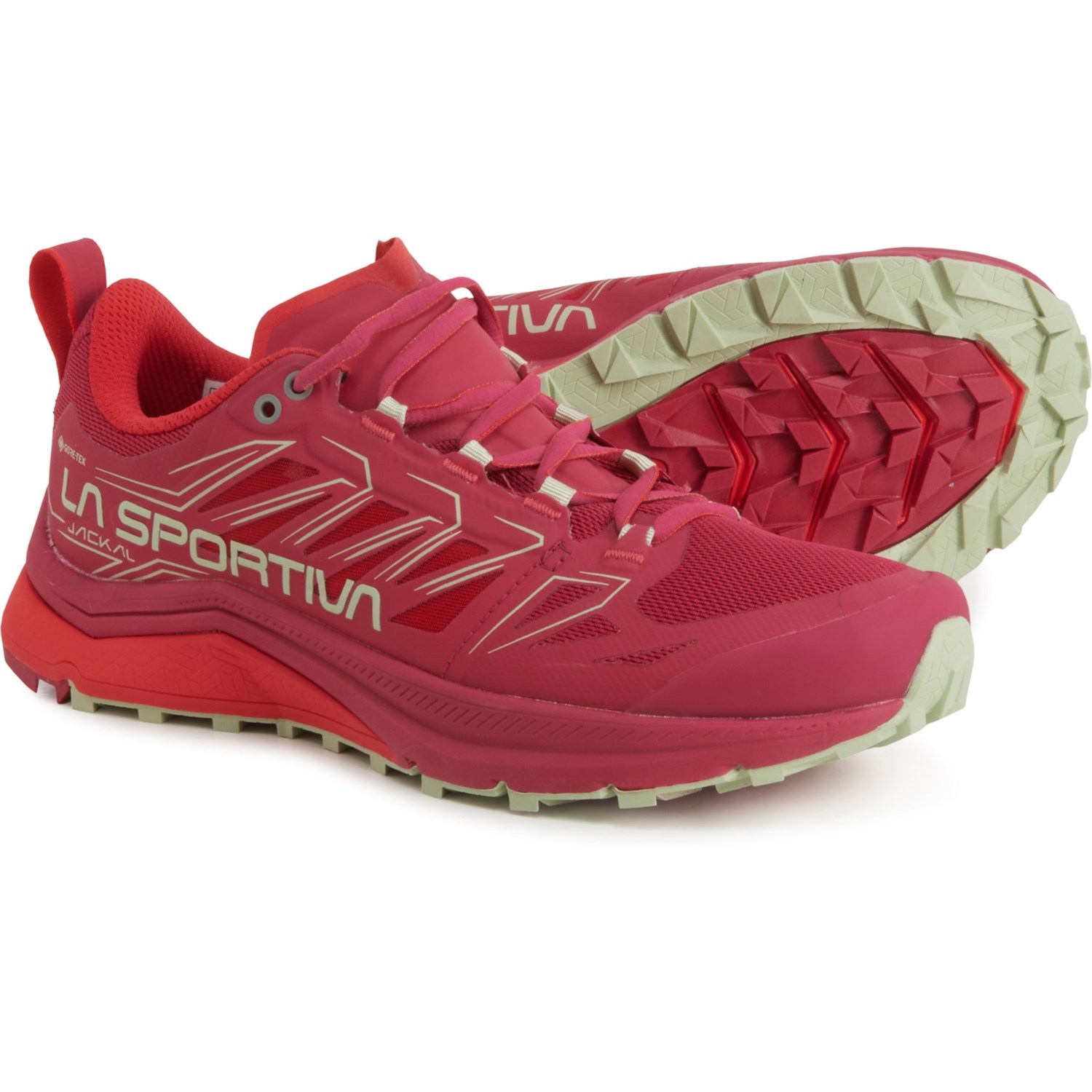 (取寄) スポルティバ レディース ジャッカル ゴア-テックス トレイル ランニング シューズ La Sportiva women Jackal Gore-Tex Trail Running Shoes (For Women) Cerise/Lollipop