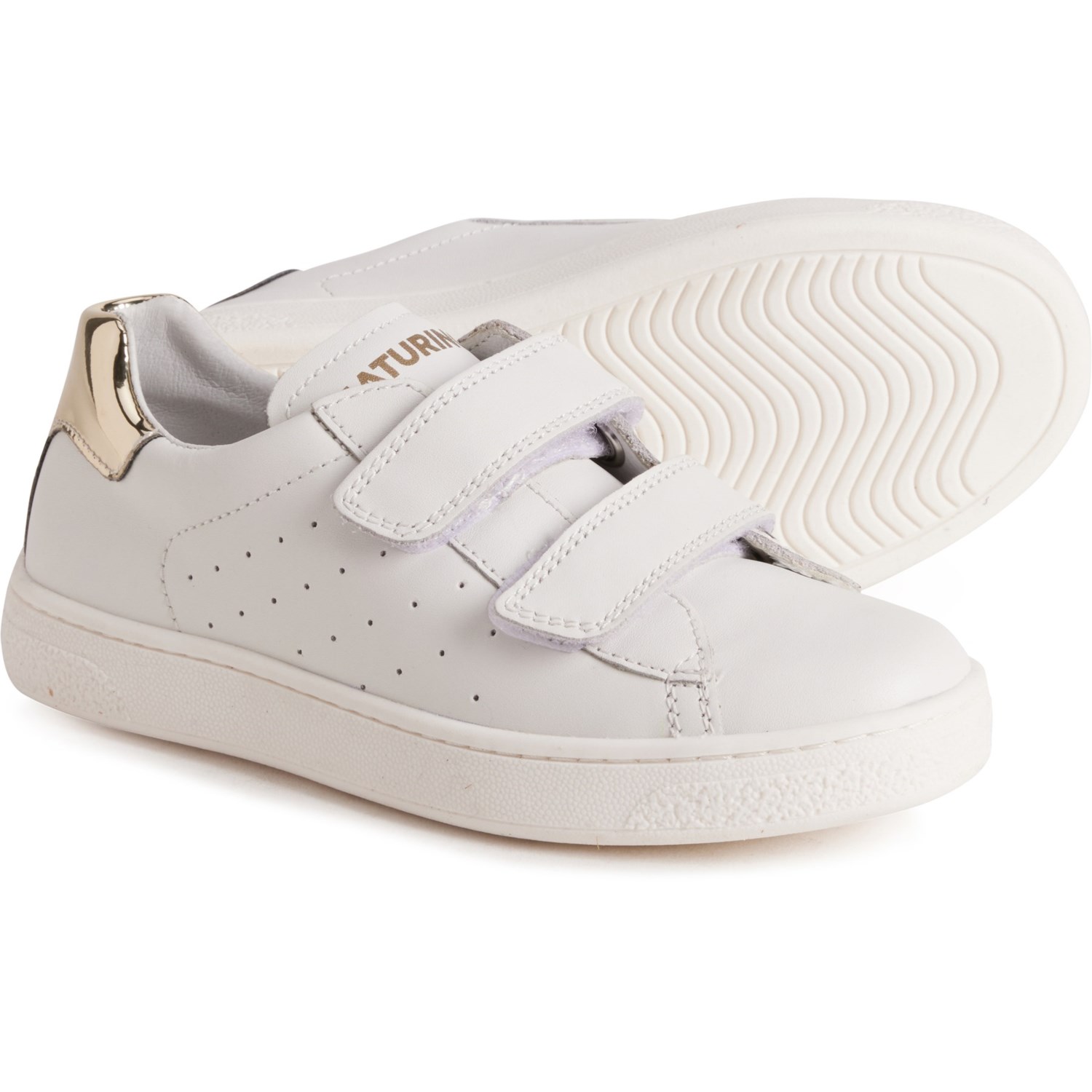 (取寄) ナチュリーノ ガールズ ハッセルト 2 スニーカー - レザー Naturino Girls Hasselt 2 Sneakers - Leather White