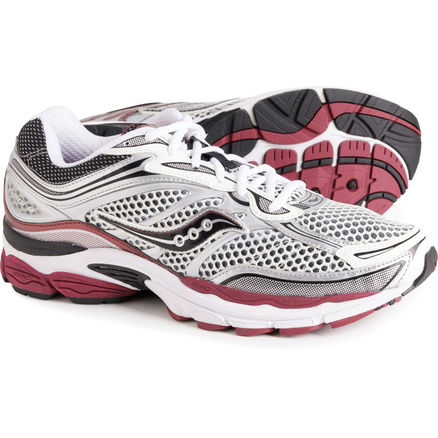 () TbJj[ Y vObh Ij 9 jO V[Y Saucony men ProGrid Omni 9 Running Shoes (For Men) Silver/Red