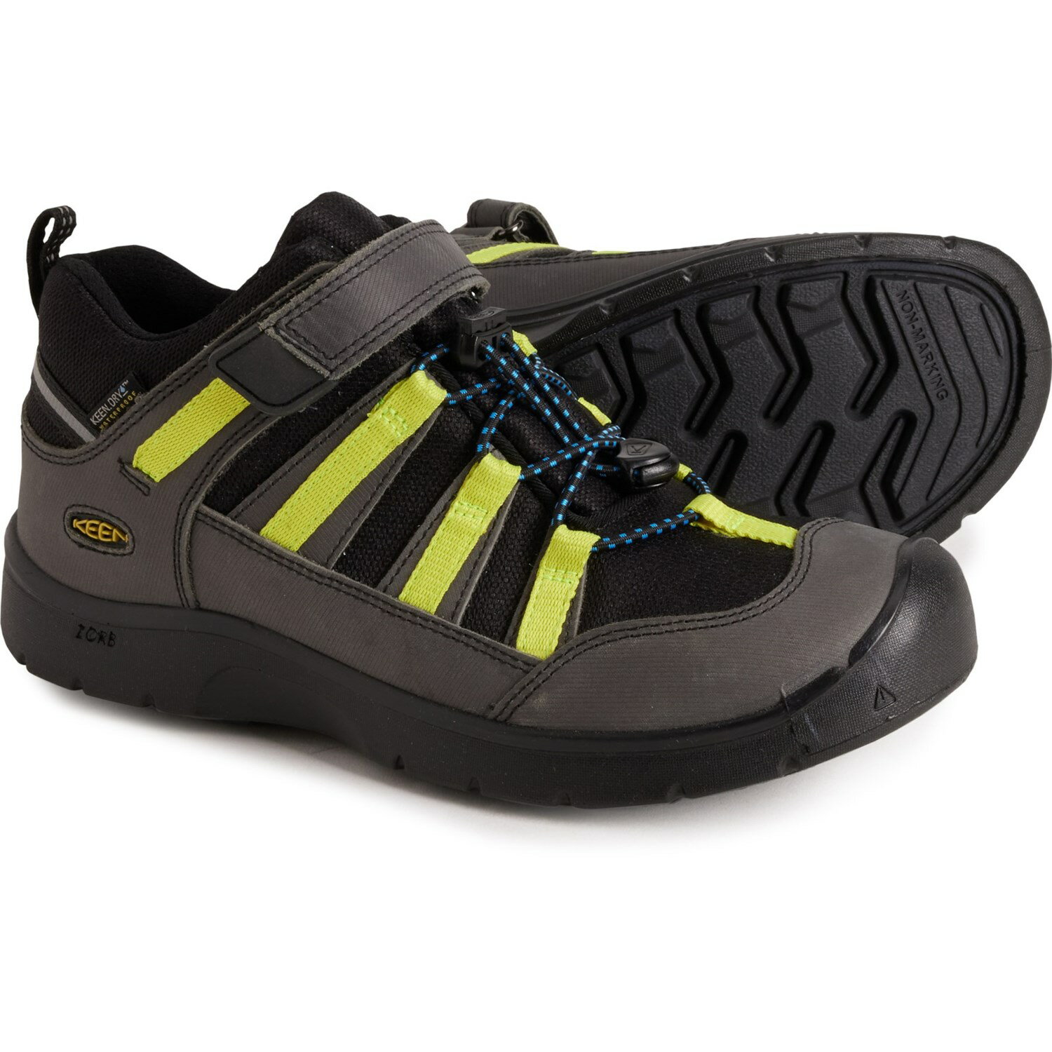 ()  ӥå ܡ ϥݡ 2  ϥ 塼 - ץ롼 Keen Big Boys Hikeport 2 Low Hiking Shoes - Waterproof Black/Evening Primrose