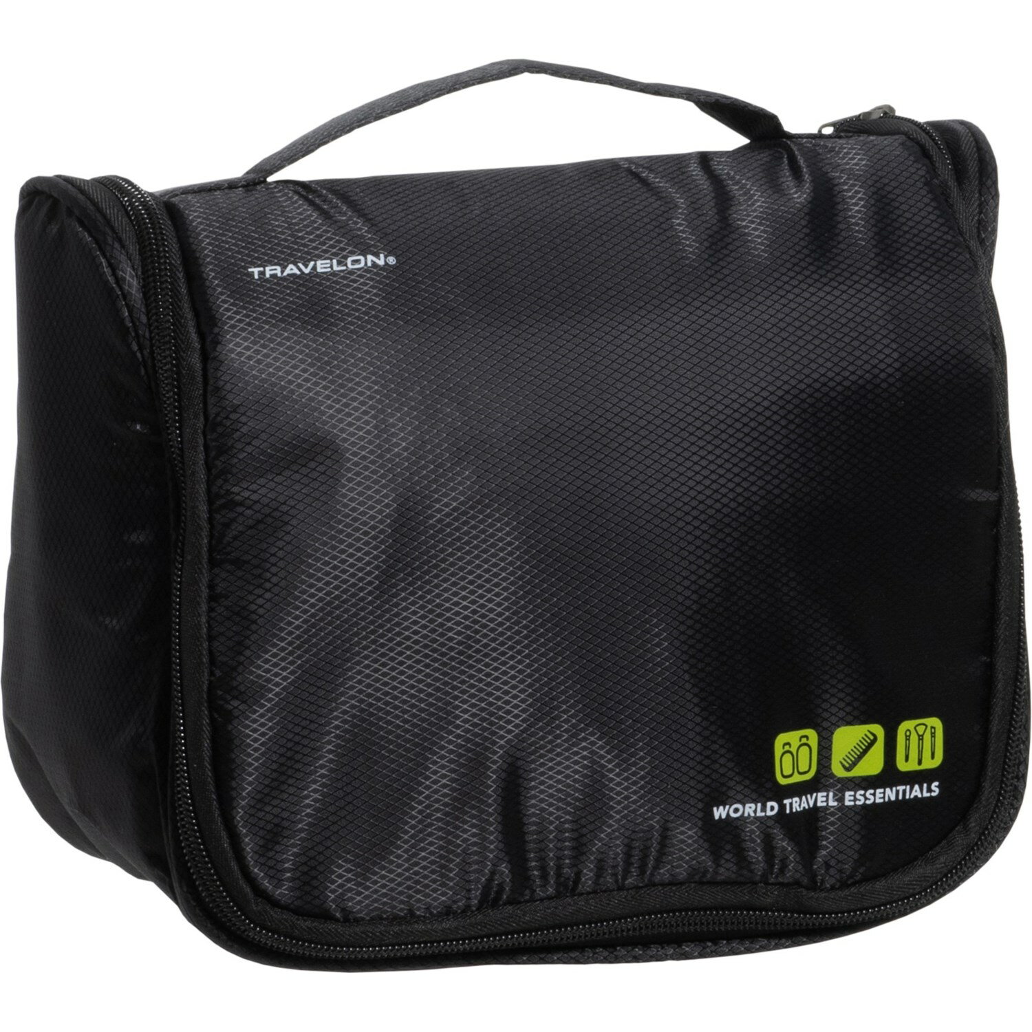 (取寄) トラベロン ワールド トラベル エッセンシャル ハンギング トイレタリー キット - ブラック Travelon World Travel Essential Hanging Toiletry Kit - Black Black