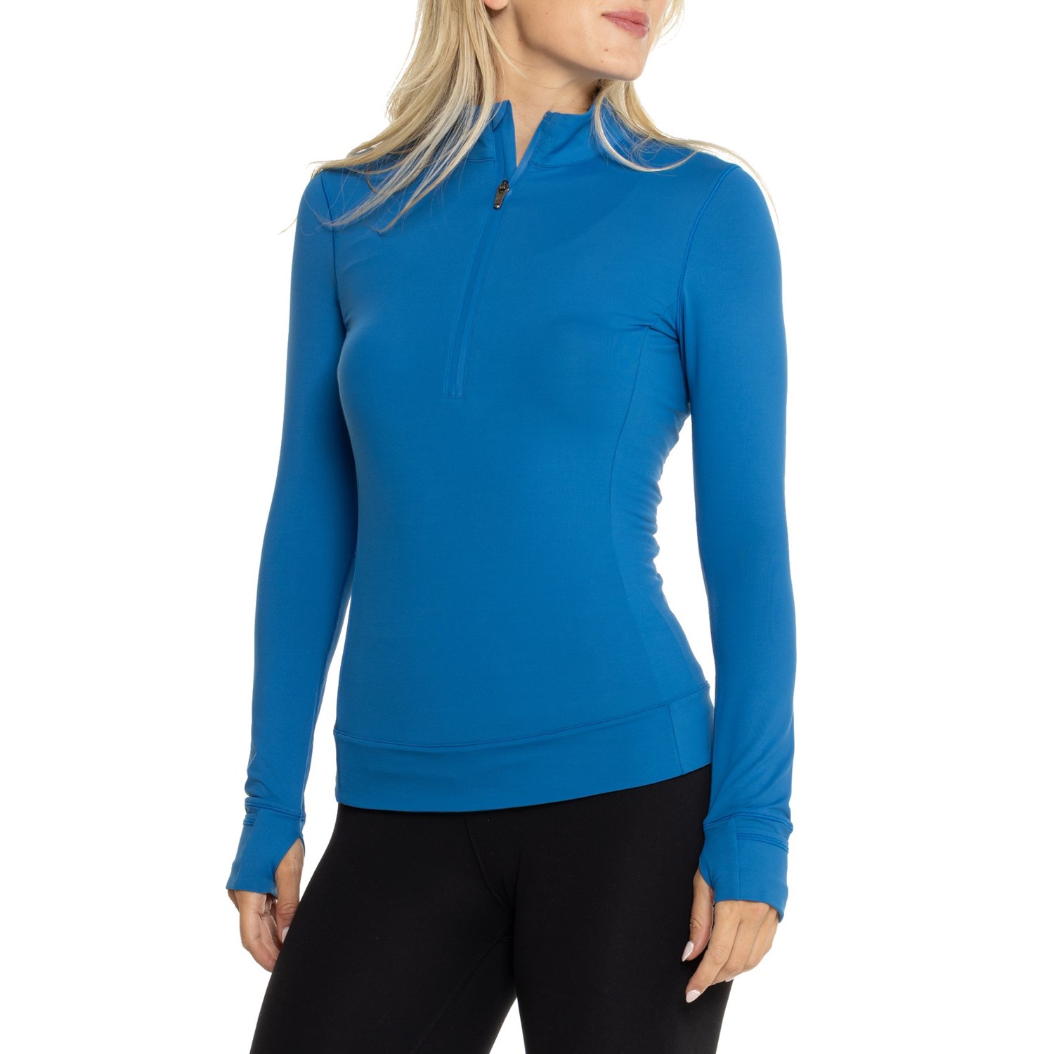 乐天商城 - (取寄) グレイソン レディース グレイソン ハレー シャツ - ジップ ネック, ロング スリーブ Greyson women Halley Shirt - Zip Neck, Long Sleeve Blue Bird