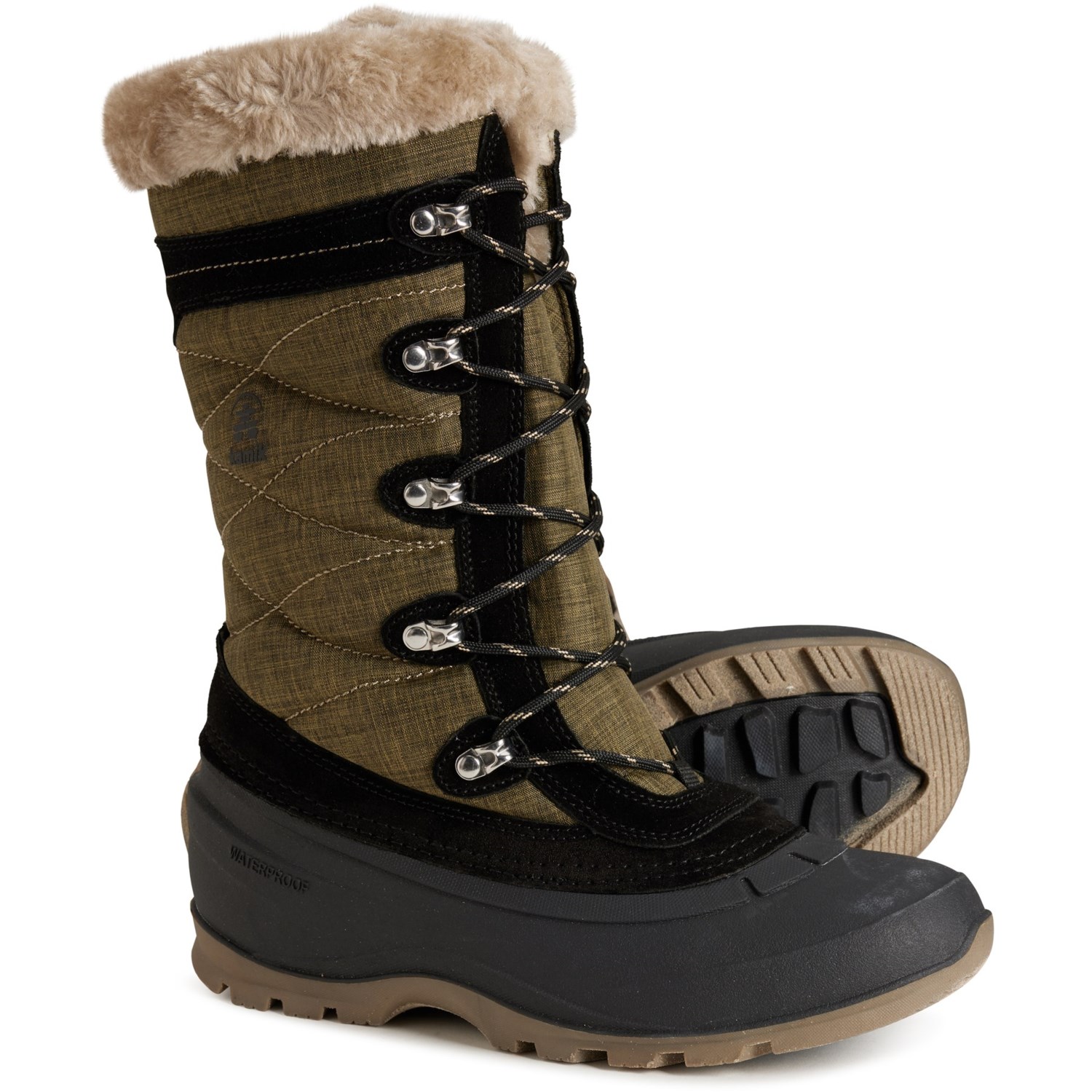 Other - (取寄) カミック レディース カミック スノバレー 4 パック ブーツ - ウォータープルーフ, インサレーテッド Kamik women Snovalley 4 Pac Boots - Waterproof, Insulated (For Women) Dark Olive