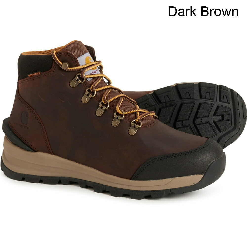 (取寄) カーハート メンズ カーハート ギルモア 5インチ ワーク ハイキング ブーツ - ウォータープルーフ, レザー Carhartt men FH5050 Gilmore 5” Work Hiking Boots - Waterproof, Leather (For Men) Dark Brown