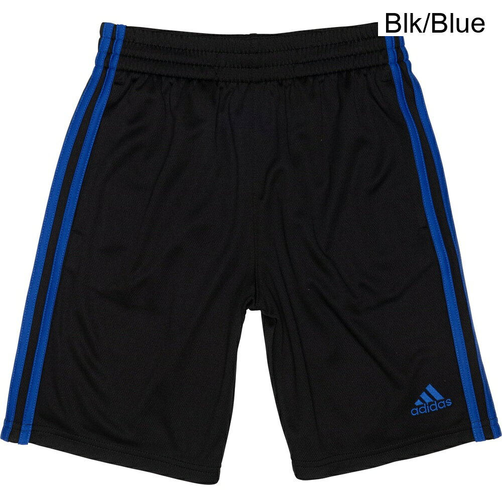 (取寄) アディダス キッズ アディダス ビッグ ボーイ 3ストライプ メッシュ ショーツ adidas kids Big Boy 3-Stripe Mesh Shorts Blk/Blue