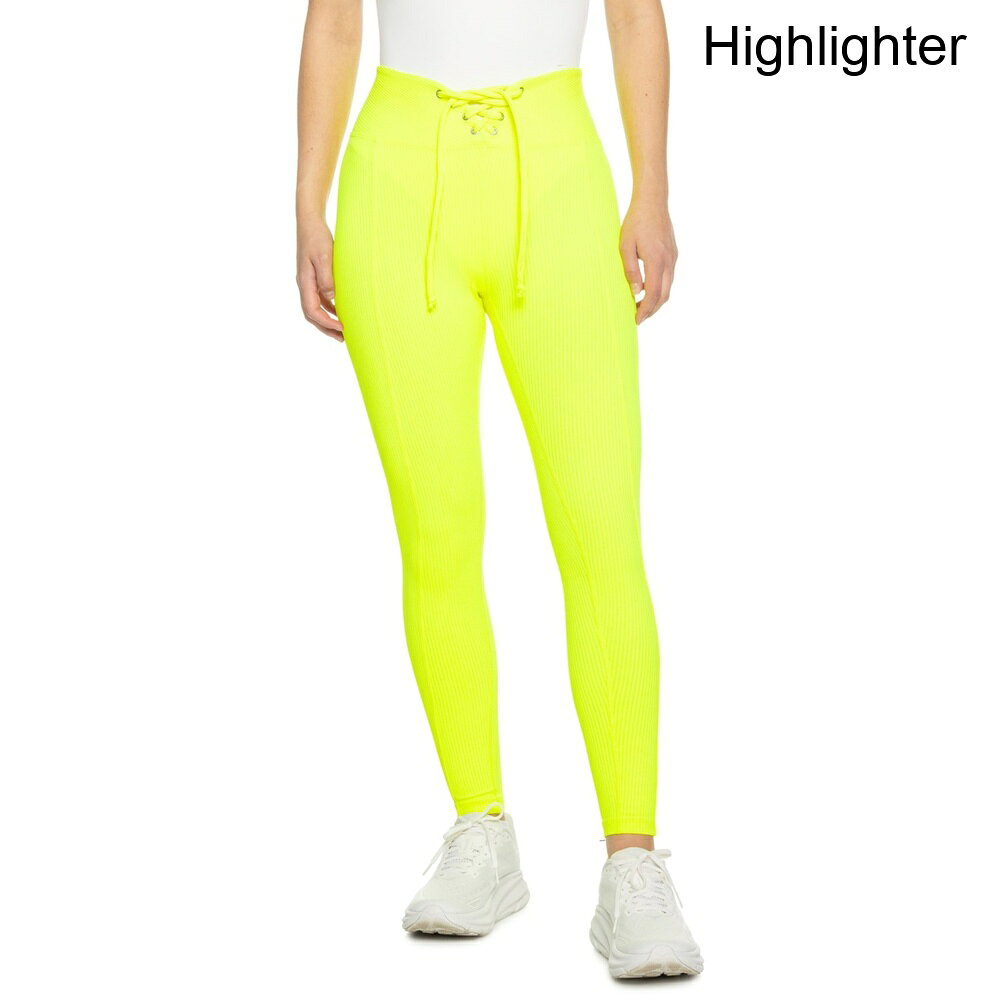 (取寄) イヤー オブ アワーズ レディース イヤー オブ アワーズ リブド フットボール レギングス Year Of Ours women Ribbed Football Leggings Highlighter