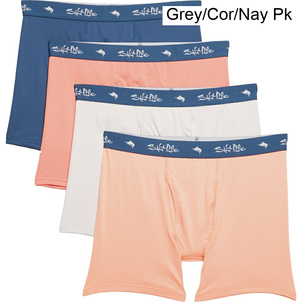■商品詳細■ブランドSALT LIFEソルトライフ■商品名Mesh Boxer Briefs - 4-Packソルト ライフ メッシュ ボクサー ブリーフ - 4-パック■商品状態新品・並行輸入品■色Grey/Cor/Nay Pk2枚目以降は参考画像となります。詳細洗濯機で冷やし、タンブルドライロー-ポリエステル88％,スパンデックス12％■備考(取寄) ソルトライフ メンズ ソルト ライフ メッシュ ボクサー ブリーフ - 4-パック SALT LIFE men Mesh Boxer Briefs - 4-Pack Grey/Cor/Nay PkSALT LIFE メンズ ボクサーパンツ 下着 インナー ブランド 男性 大きいサイズ ビックサイズsi-9PWDA