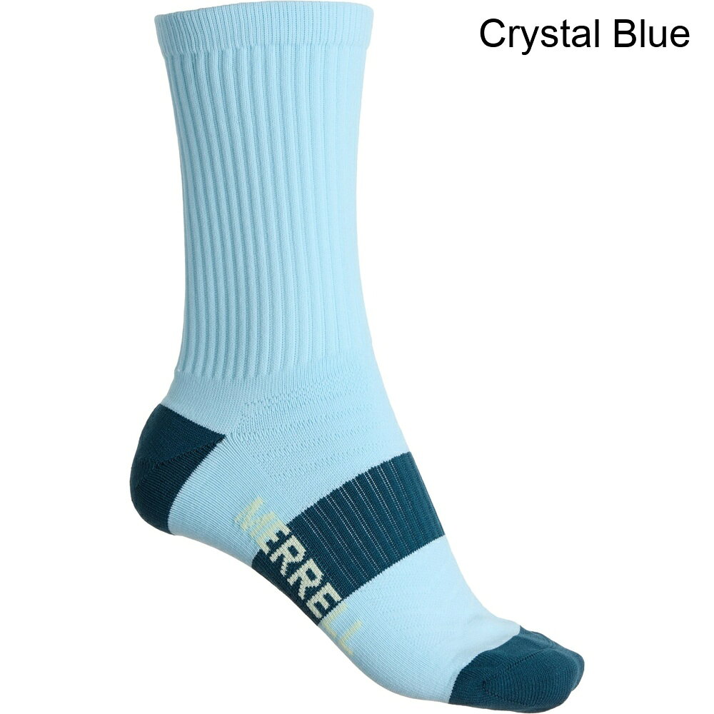 (取寄) メレル レディース メレル クッション トレイル ソックス - クルー Merrell women Cushioned Trail Socks - Crew (For Women) Crystal Blue