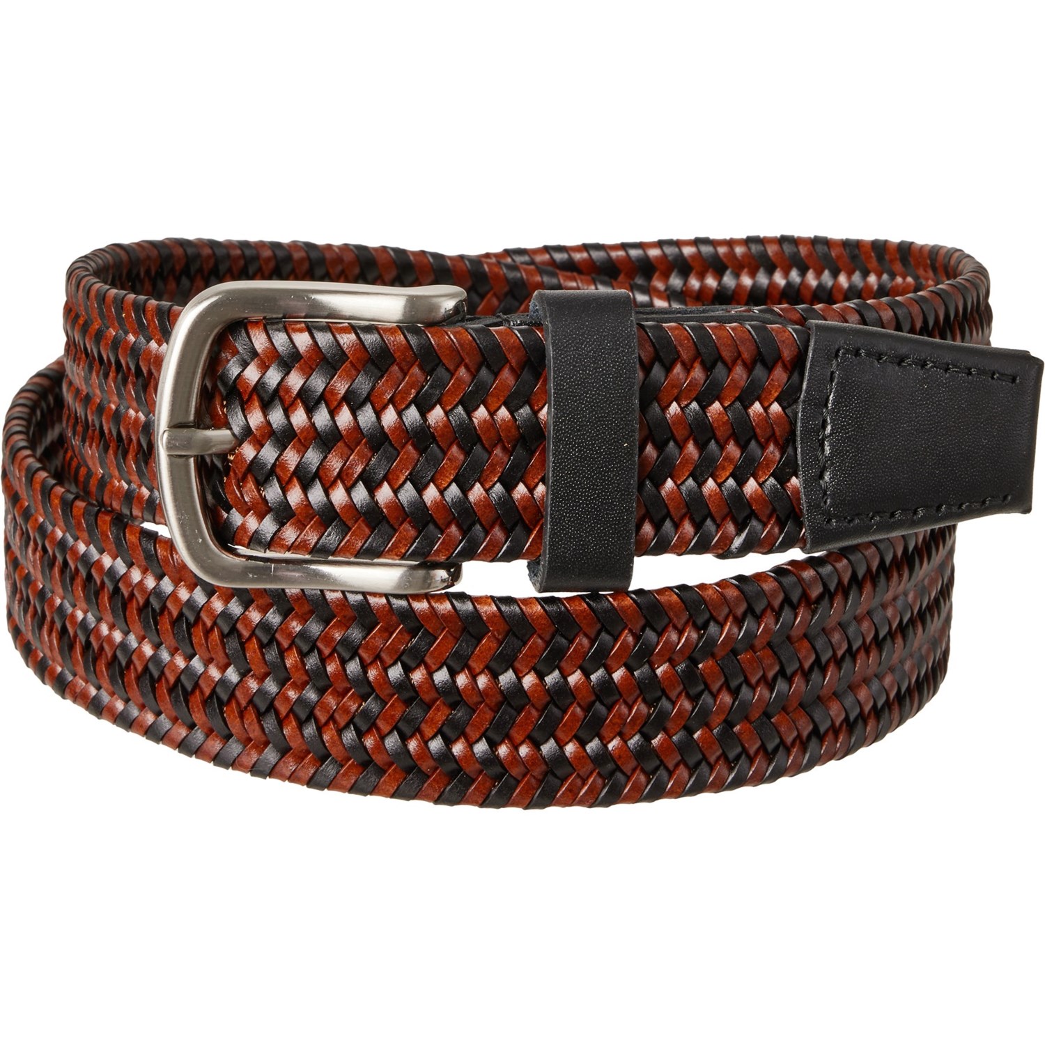 乐天商城 - (取寄) メンズ ウィル レザー グッズ ストレッチ-ウーブン ベルト - 34 ウム Will Leather Goods men Stretch-Woven Belt - 34 mm Brown_Black