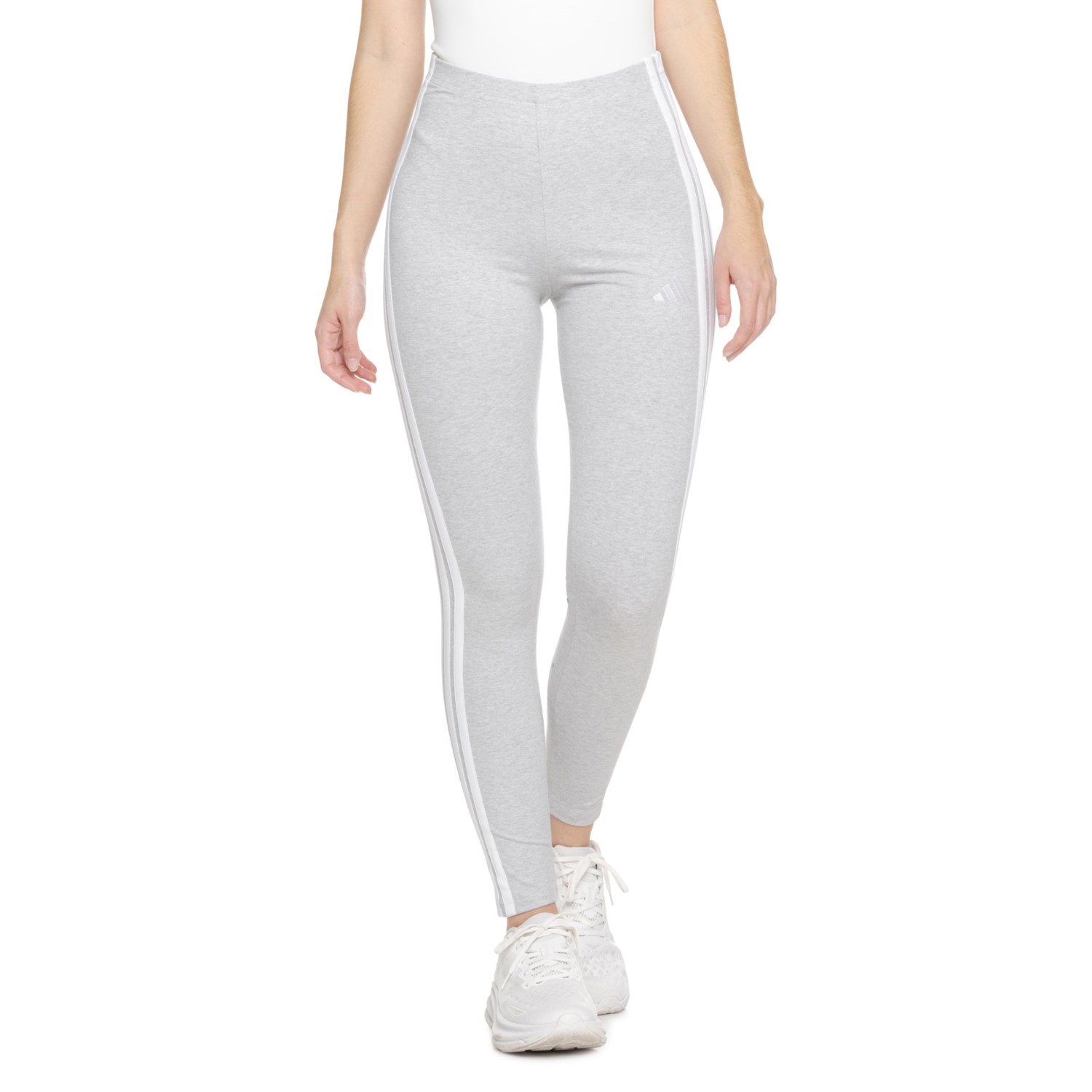 Outdoor Wear - (取寄) アディダス レディース アディダス 3ストライプ SJ レギングス adidas women 3-Stripe SJ Leggings H. Grey