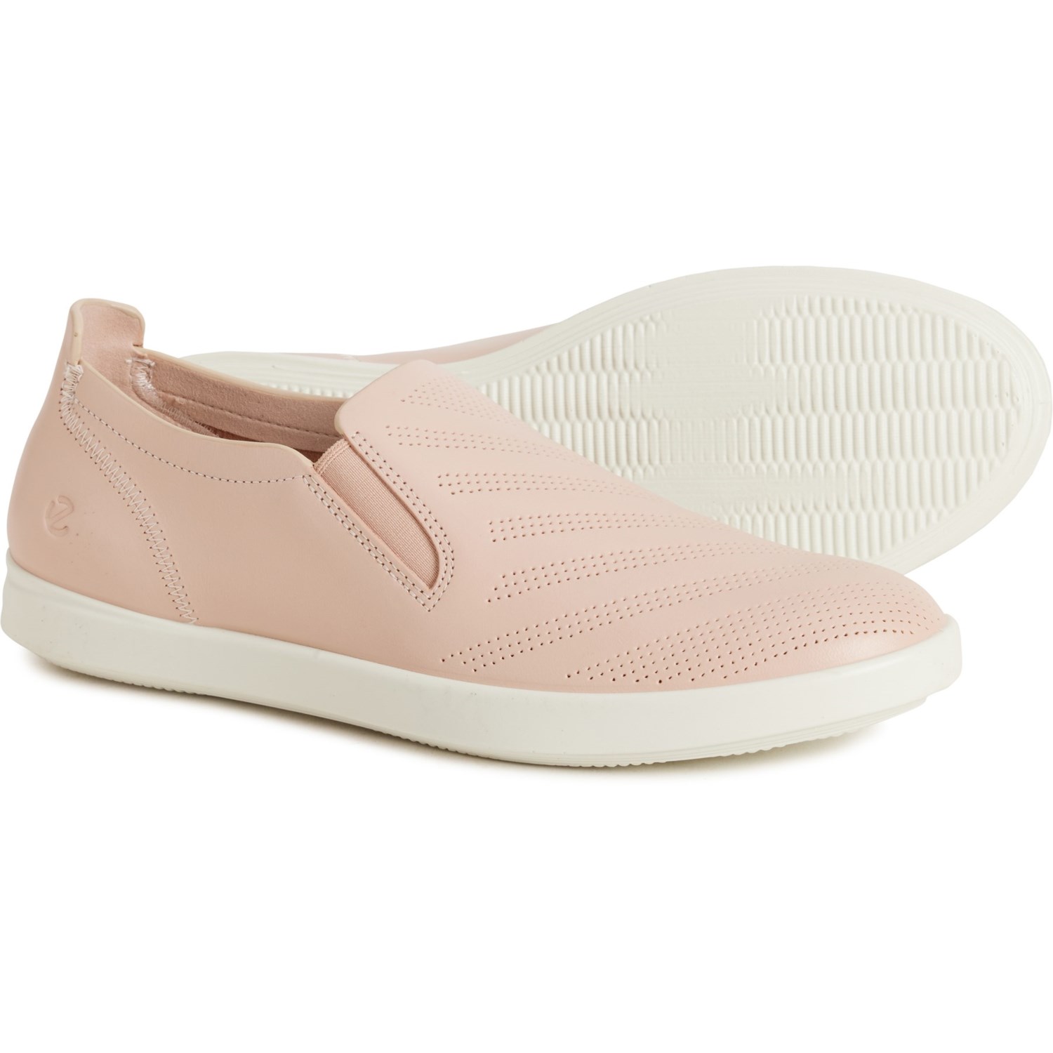 樂天商城 - (取寄) エコー レディース ECCO メイド イン ポルトガル トラベル スリッポン スニーカー - レザー ECCO women Made in Portugal Travel Slip-On Sneakers - Leather (For Women) Rose Dust