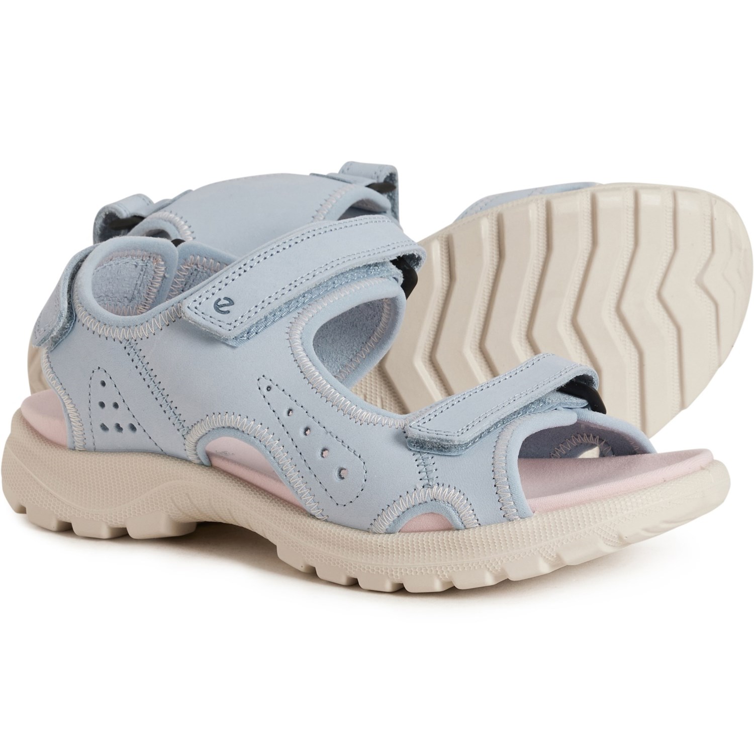 (取寄) エコー レディース ECCO メイド イン ヨーロッパ オンローズ スポーツ サンダル - レザー ECCO women Made in Europe Onroads Sport Sandals - Leather (For Women) Dusty Blue