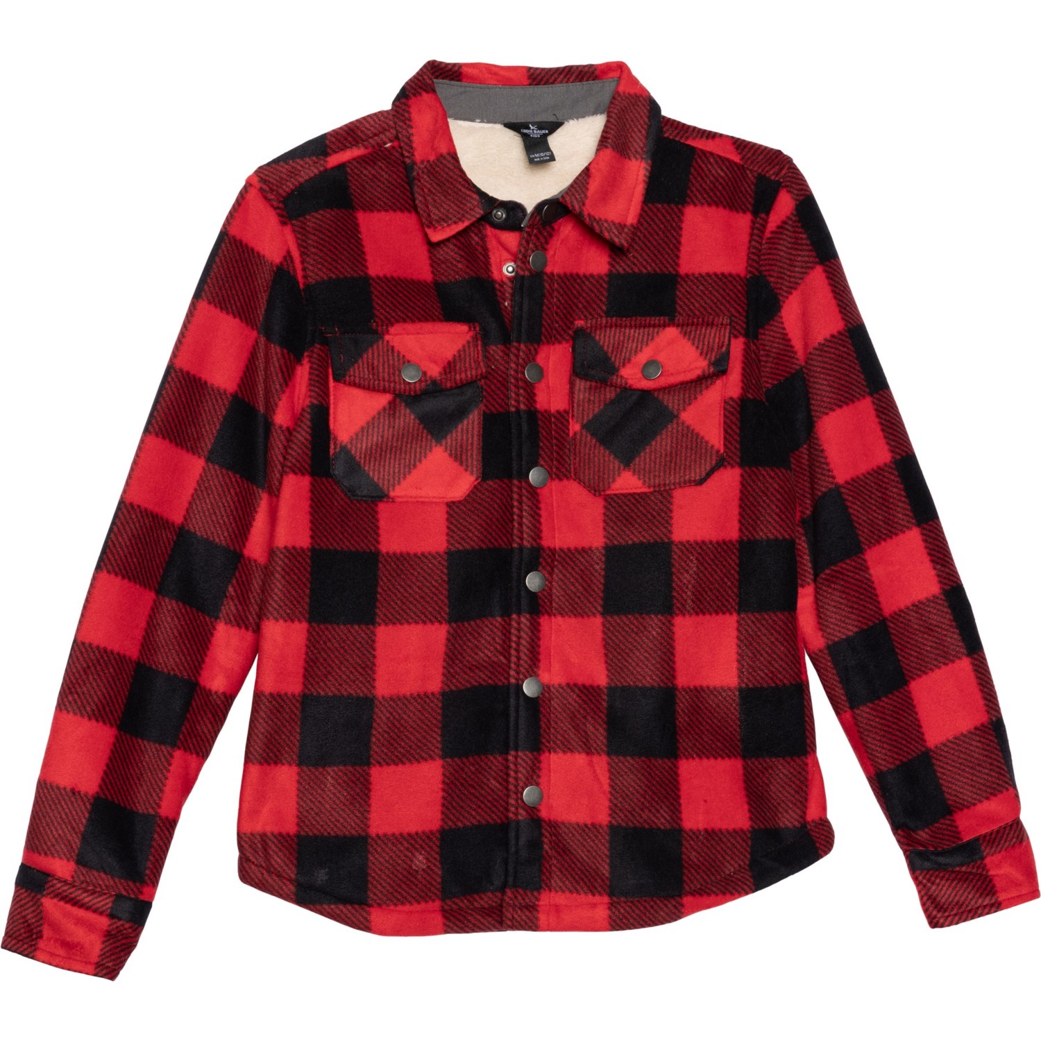 (取寄) エディーバウアー キッズ エディ バウアー ビッグ ボーイズ シャケット - スナップ フロント Eddie Bauer kids Big Boys Shacket - Snap Front Salsa