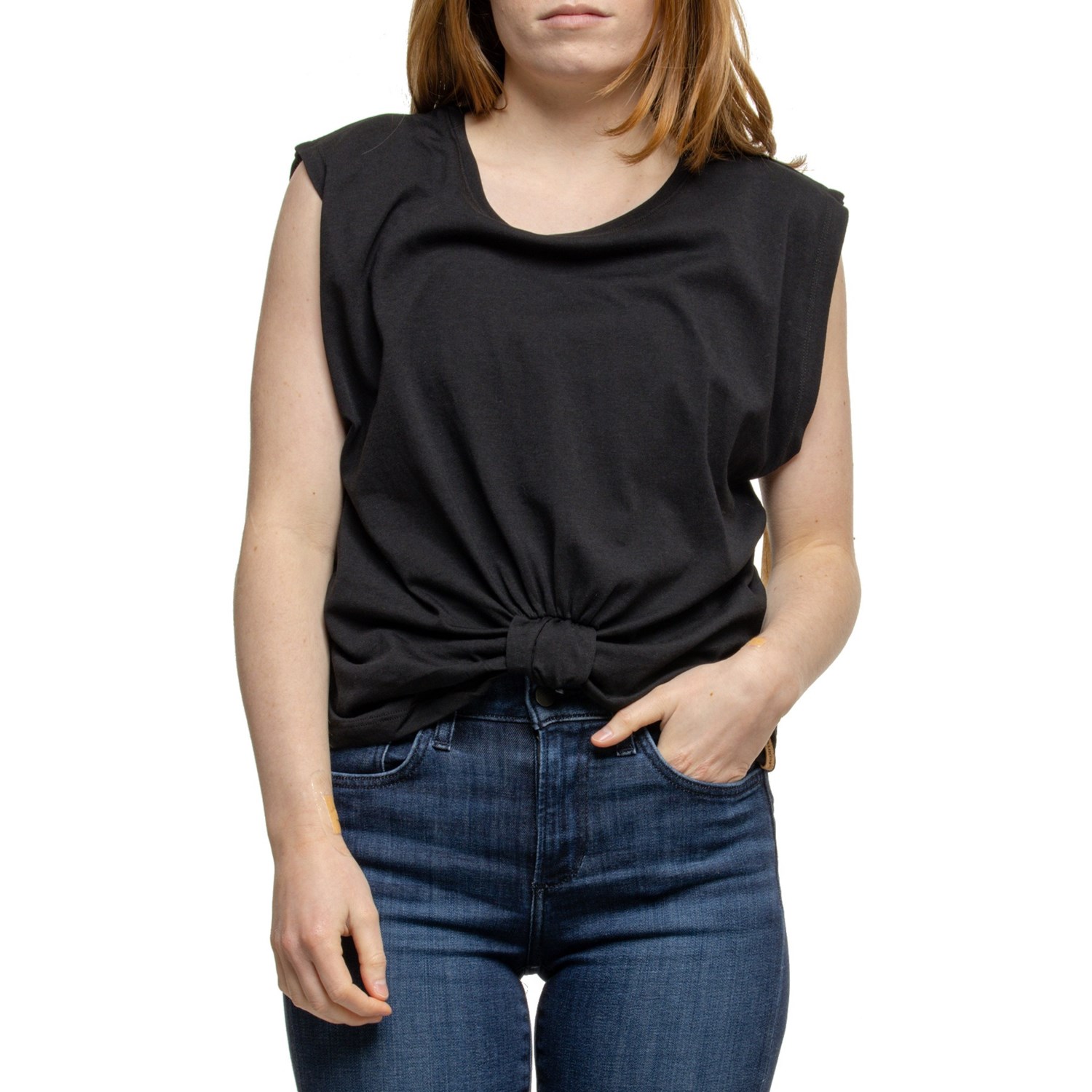 (取寄) テンツリー レディース テンツリー シートン T-シャツ - スリーブレス tentree women Seton T-Shirt - Sleeveless Meteorite Black
