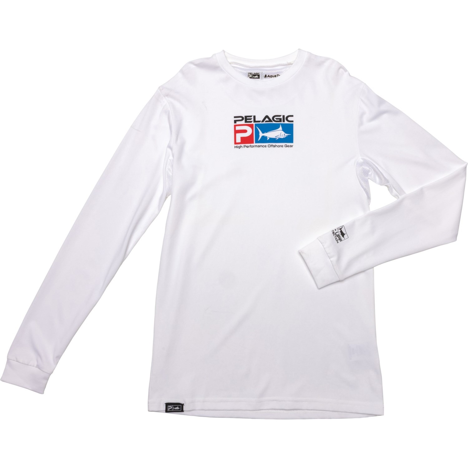 (取寄) ペラジック キッズ ビッグ ボーイズ フィッシング シャツ - Upf 50以上, ロング スリーブ Pelagic kids Big Boys Aquatek Fishing Shirt - UPF 50+, Long Sleeve White