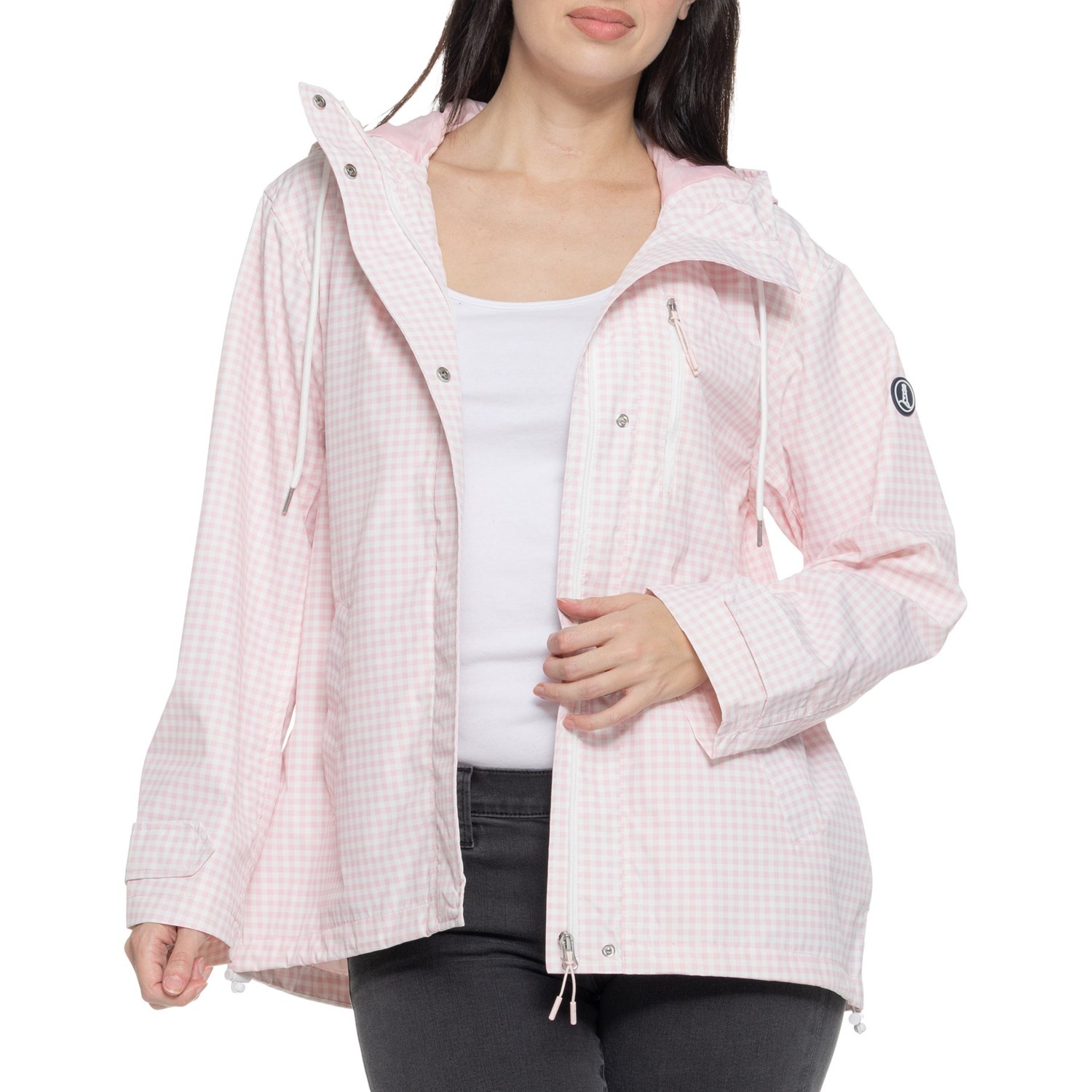 Rakuten - (取寄) ランズエンド レディース エンド ブリーズ ガード ジャケット Lands' End women Breeze Guard Jacket Pink Gingham