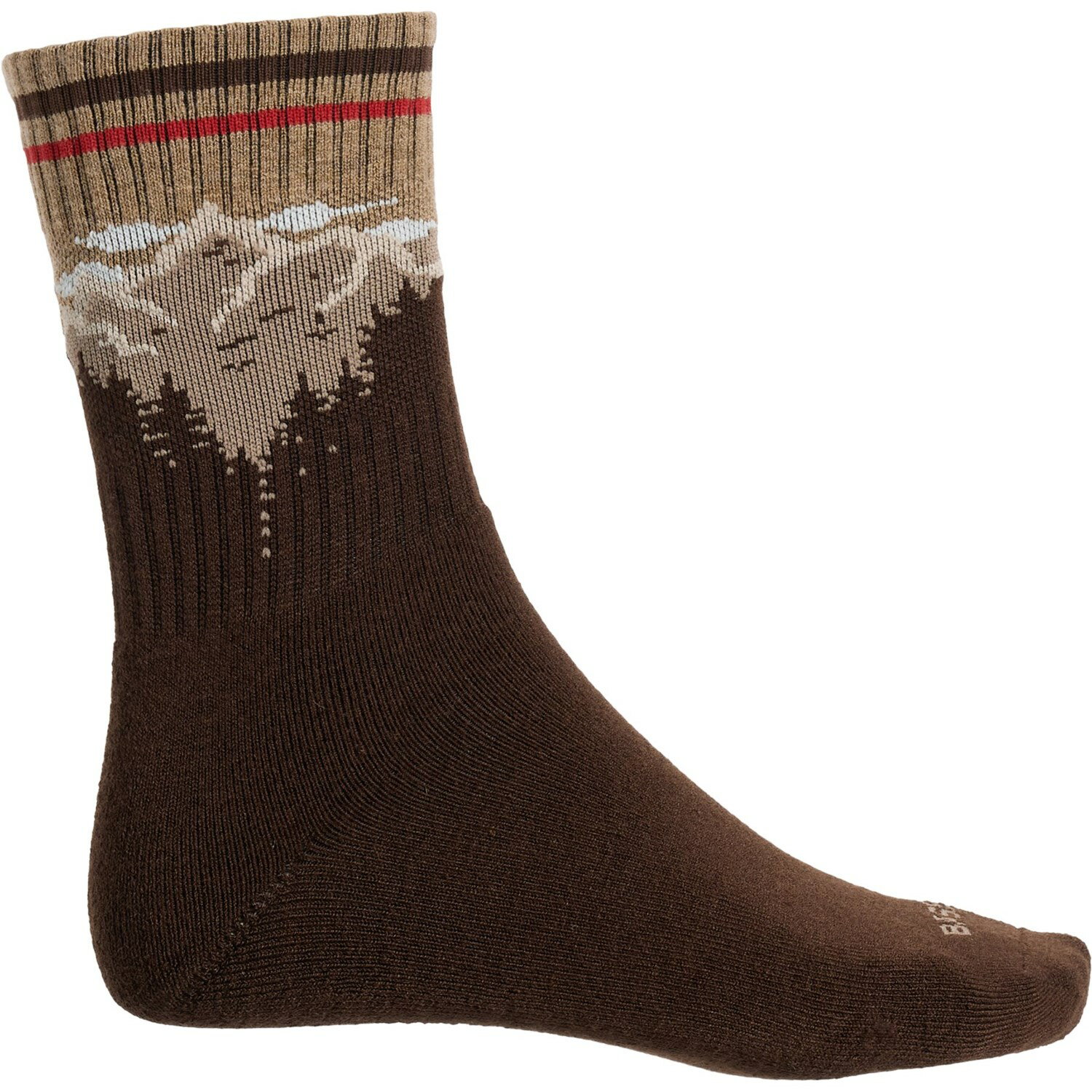 (取寄) バスアウトドア メンズ バス アウトドア ハイキング ソックス - メリノ ウール, クルー Bass Outdoor men Hiking Socks - Merino Wool, Crew (For Men) Brown