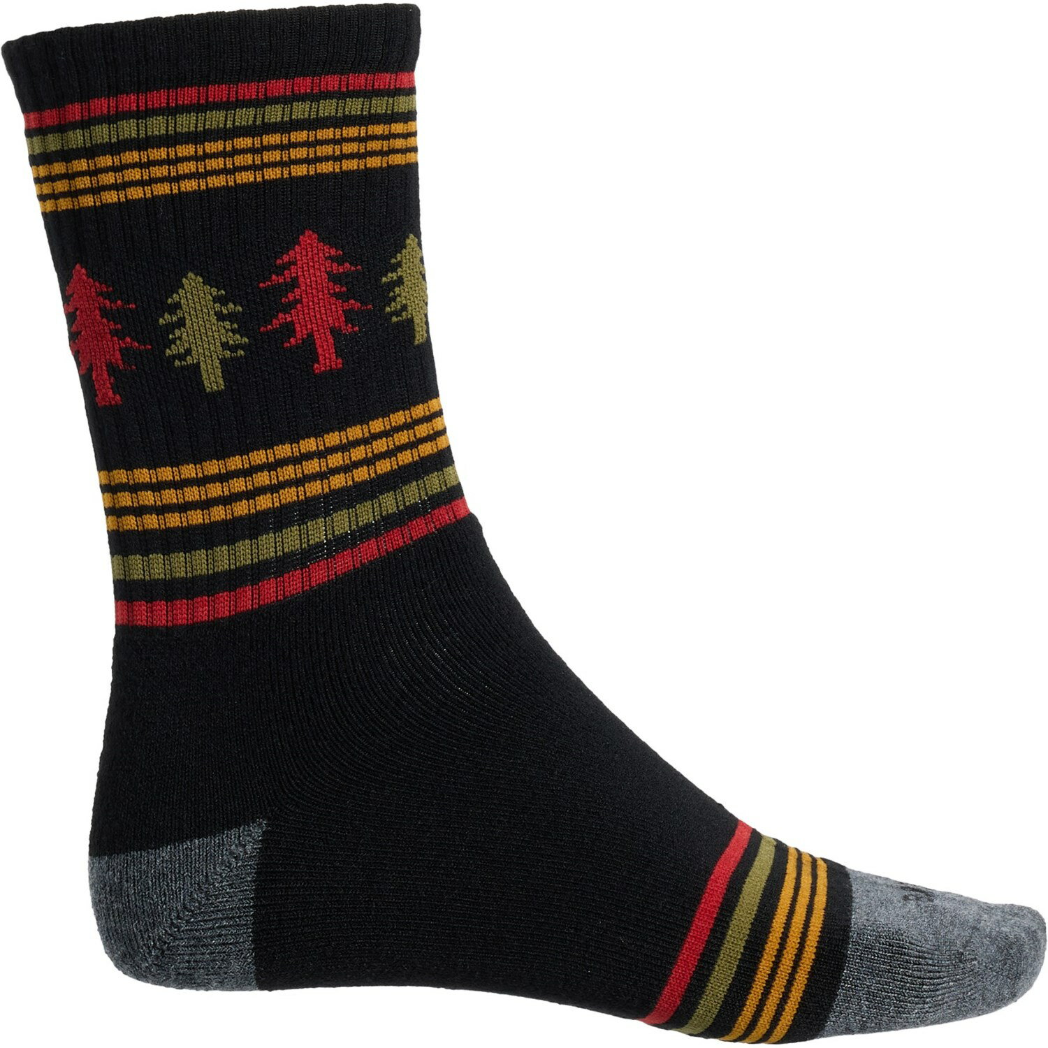 (取寄) バスアウトドア メンズ バス アウトドア ハイキング ソックス - メリノ ウール, クルー Bass Outdoor men Hiking Socks - Merino Wool, Crew (For Men) Black