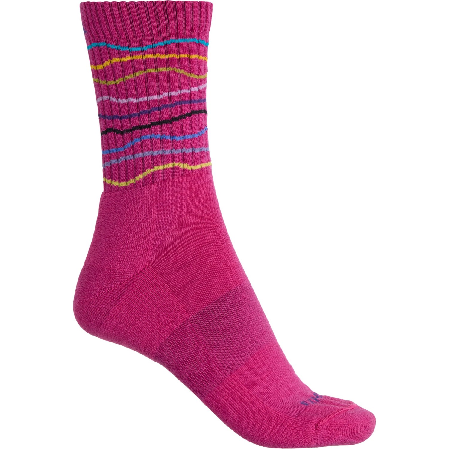 Socks - (取寄) キャボット＆サンズ レディース キャボット アンド サンズ ウェーブ ハイキング ソックス - メリノ ウール, クルー Cabot & Sons women Waves Hiking Socks - Merino Wool, Crew (For Women) Boysenberry