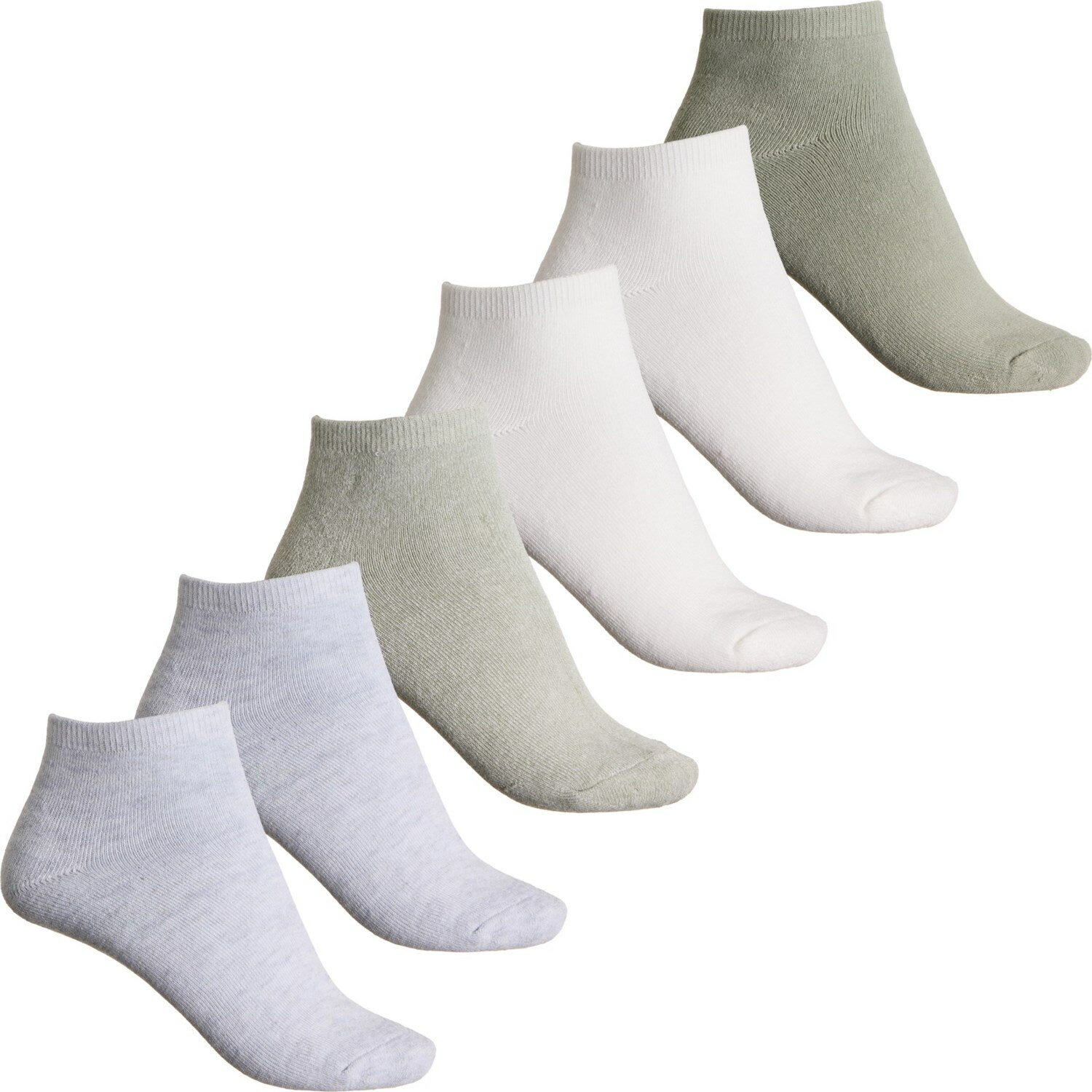 (取寄) ボーン レディース ボーン ソックス - 6-パック, クオーター クルー Born women Full-Cushioned Socks - 6-Pack, Quarter Crew (For Women) Grey