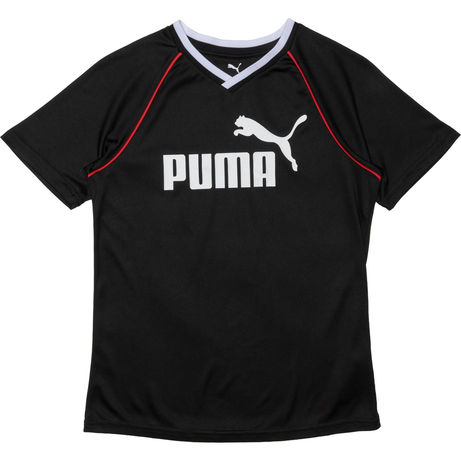 樂天商城 - (取寄) プーマ キッズ プーマ スポーツ パフォーマンス インターロック ニット ジャージ - ショート スリーブ Puma kids Sport Performance Interlock Knit Jersey - Short Sleeve Black