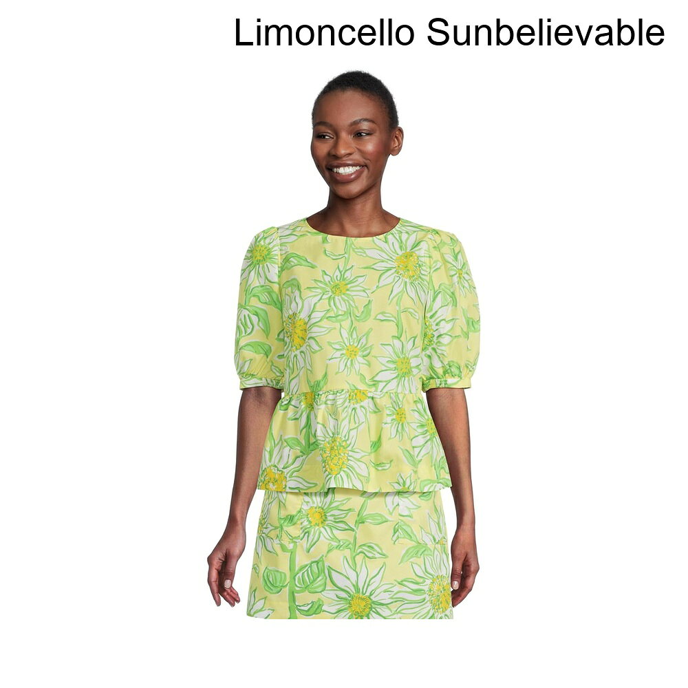 (取寄) リリー・プルリッツ ヒスリショートスリーブトップ lilly pulitzer Hisli Short Sleeve Top