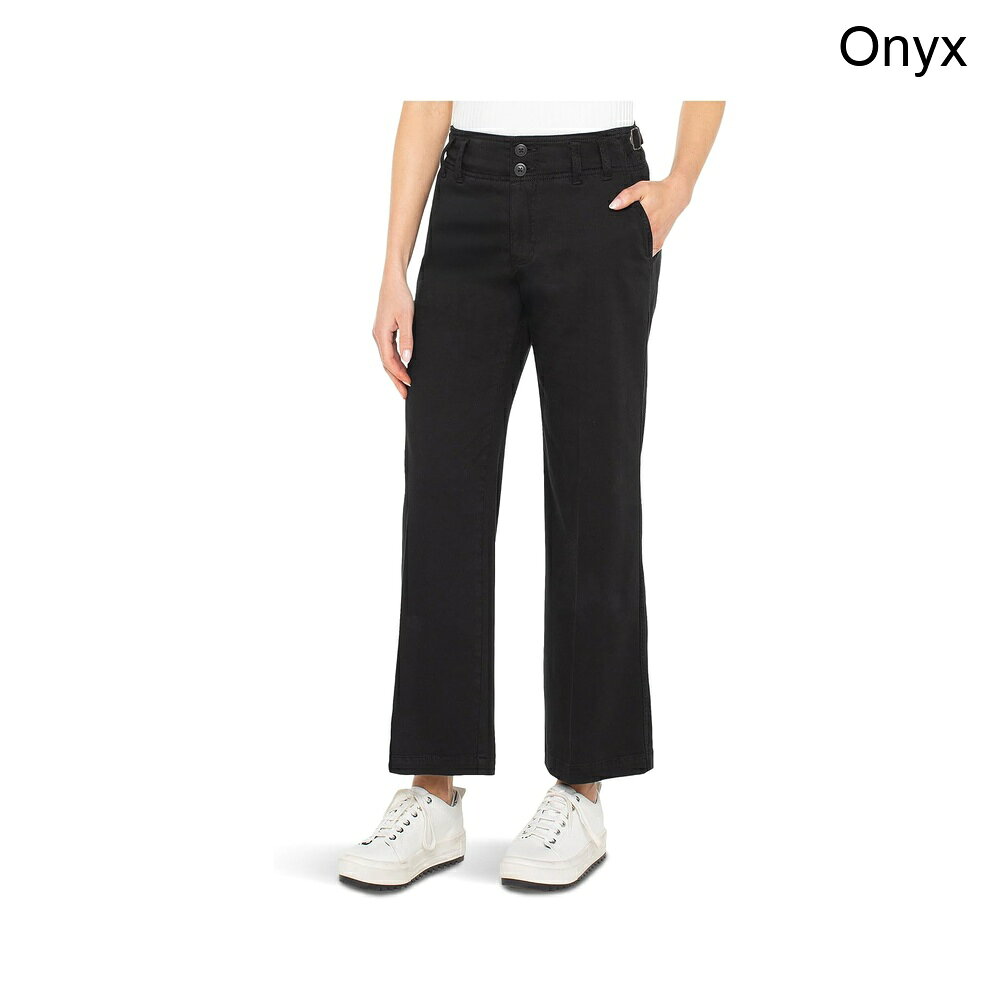(取寄) リバプール・ロサンゼルス ハイライズシンチウエストワイドレッグパンツ liverpool los angeles High-Rise Cinch Waist Wide Leg Pants