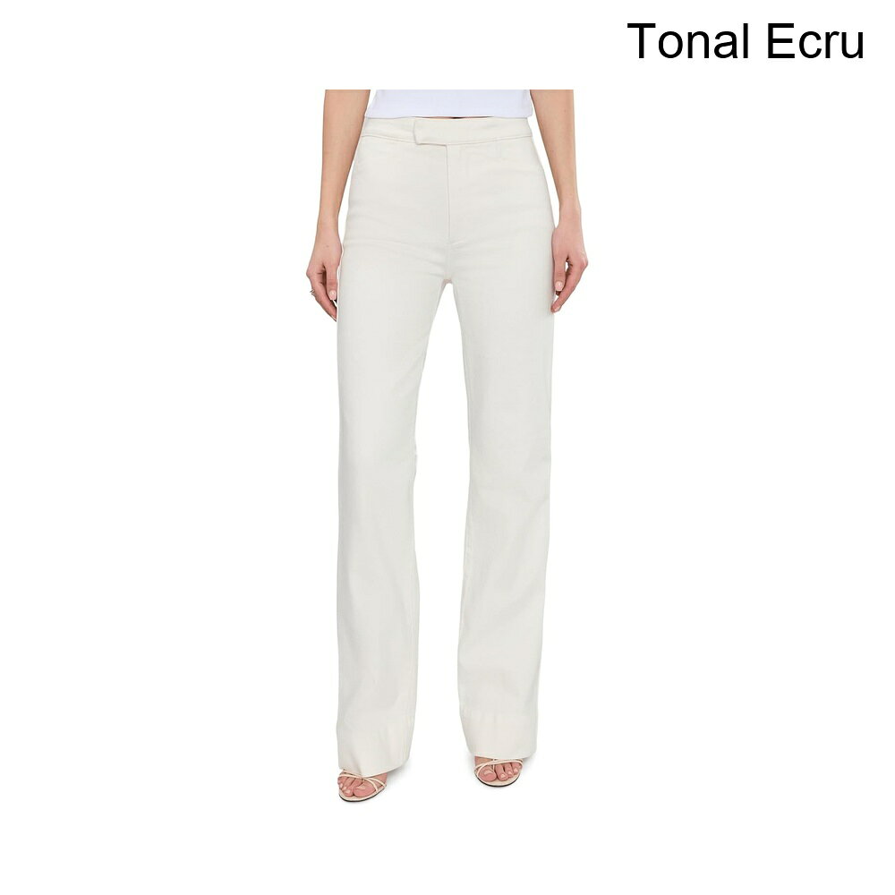 (取寄) ペイジ スティービーブーツトラウザー ジョリーンポケット トーナルエクリュ paige Stevie Boot Trouser Jolene Pockets in Tonal Ecru