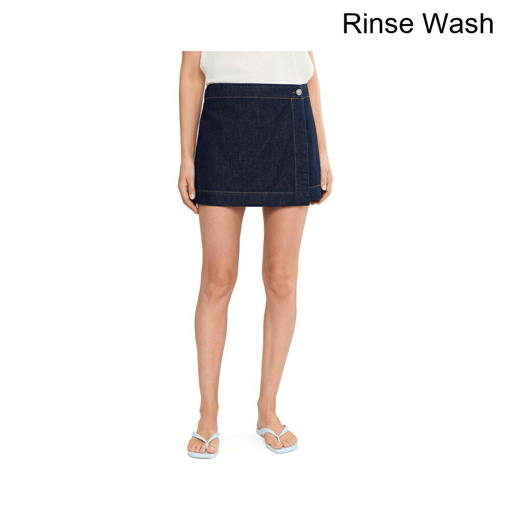 (取寄) メイドウェル デニムラップミニスコート madewell Denim Wrap Mini Skort