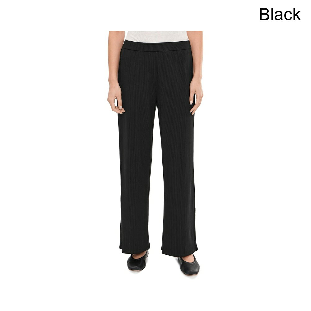 (取寄) イーリー・フィッシャー リブニットワイドパンツ eileen fisher Ribbed Knit Wide Pants