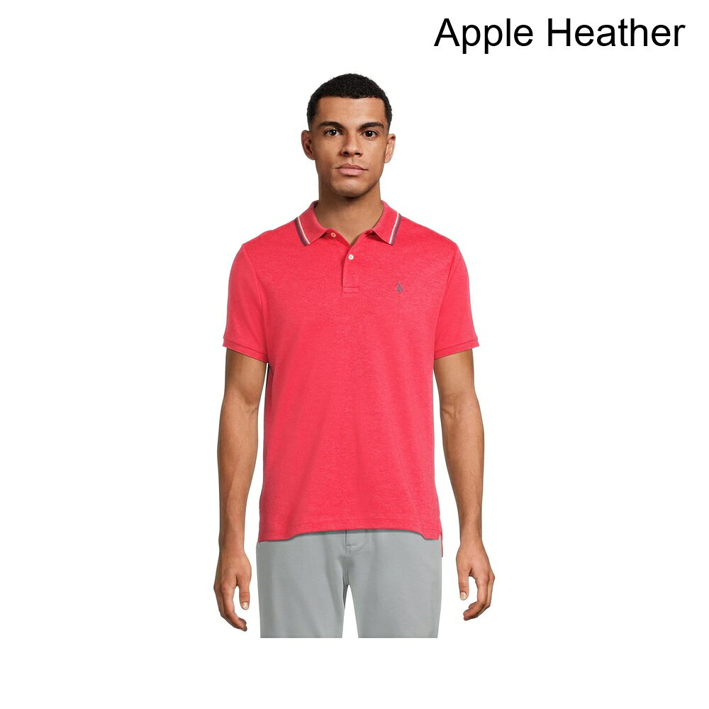 (取寄) u.s.ポロ協会 スリムフィットティップドインターロックニットポロ u.s. polo assn. Slim Fit Tipped Interlock Knit Polo