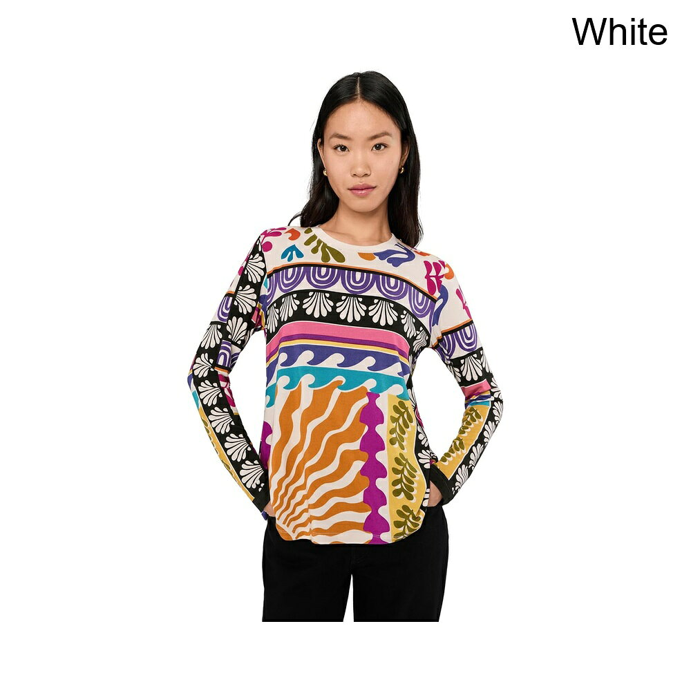 (取寄) ジョニー・ワズ ザ・ジャニーフェイバリットロングスリーブクルーネックスイングティー johnny was The Janie Favorite Long Sleeve Crew Neck Swing Tee