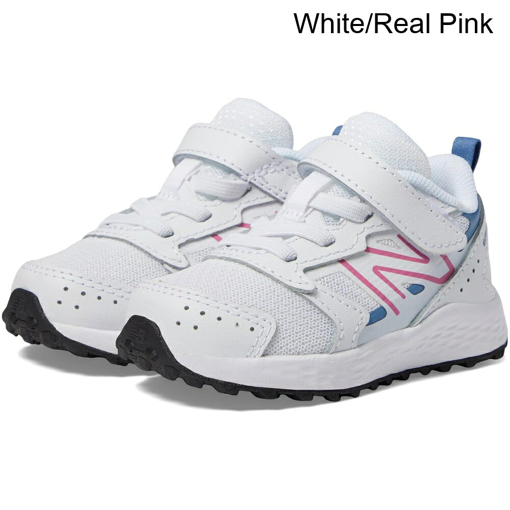 ■商品詳細■特徴 1優れた快適さとパフォーマンスを提供するNew Balance? Kids Fresh Foam 650バンジーレースシューズは、メッシュアッパーで作られており、お子様の足を涼しく快適に保ちます。バンジーレースとフック＆ループストラップが完璧なフィット感を保証します。これらのレースアップスニーカーは、終日快適なコットンインソールとライニングで設計されています。クッション性があり、これらのランニングシューズはお子様のアウトドアライドに最適です。■特徴 2ヒールプルループ。■特徴 3ラウンドトゥデザイン。■特徴 4ラバーアウトソール。■特徴 5輸入品。■特徴 6製品の測定は、サイズ4の幼児、幅Mを使用して行われました。測定値はサイズによって異なる場合がありますのでご注意ください。■特徴 7測定値：重量：0.085 kg■備考(取寄) ニューバランス フレッシュフォーム650バンジーレースウィズトップストラップ（インファント/トドラー） new balance Fresh Foam 650 Bungee Lace with Top Strap (Infant/Toddler)New Balance ニューバランス キッズ ベビー 幼児 シューズ スニーカー ブランド カジュアル スポーツ ストリート 大きいサイズsix_9958103