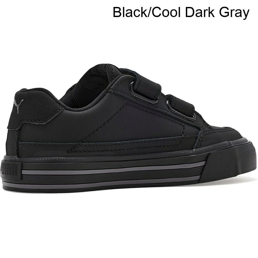 スウィートラグの(取寄) プーマ コートクラシックバルクフックアンドループ（リトルキッド） puma Court Classic Vulc Hook And Loop (Little Kid)｜アングル3