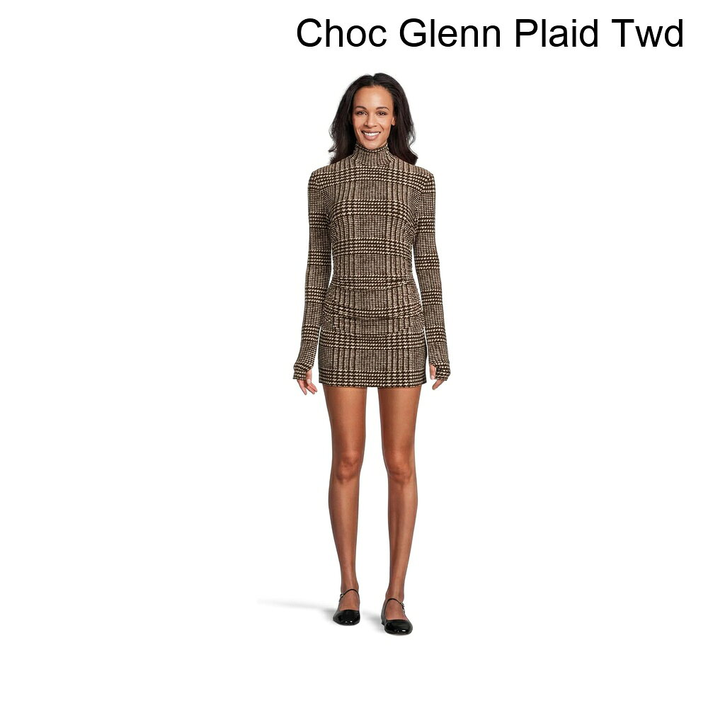 (取寄) ノーマ・カマリ ロングスリーブタートルネックピクルボールドレス norma kamali Long Sleeve Turtleneck Pickleball Dress