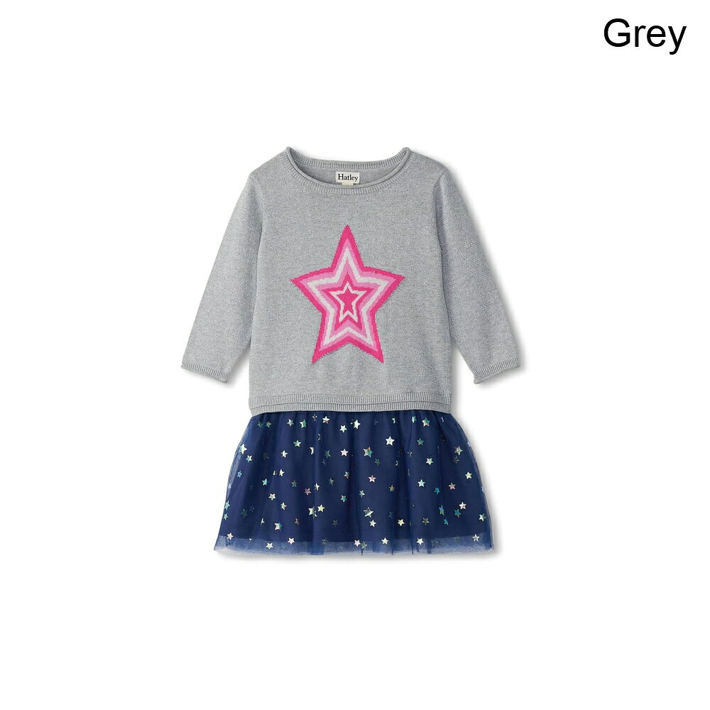 ■商品詳細■特徴 1カジュアルな日々のために、最も遊び心がありシックなHatley? Kids Stargirl ドロップウエストセータードレスを着飾りましょう。この素晴らしい定番アイテムは、クルーネック、長袖、リブのディテール、ネックラインと袖のロールエッジ、前面の星のグラフィック、膝下に届くことを意図したオールオーバー印刷のチュールスカートを特徴としています。■特徴 292% コットン、8% 金属化繊維。■特徴 3洗濯機で洗えます。■特徴 4輸入品。■備考(取寄) ハトリー スターガールドロップドウエストセータードレス（トドラー/リトルキッド/ビッグキッド） hatley Stargirl Dropped Waist Sweater Dress (Toddler/Little Kid/Big Kid)キッズブラ ブラジャー ガールズ レディース ブランド スポブラ 下着 ファッション ジュニアsix_9983958