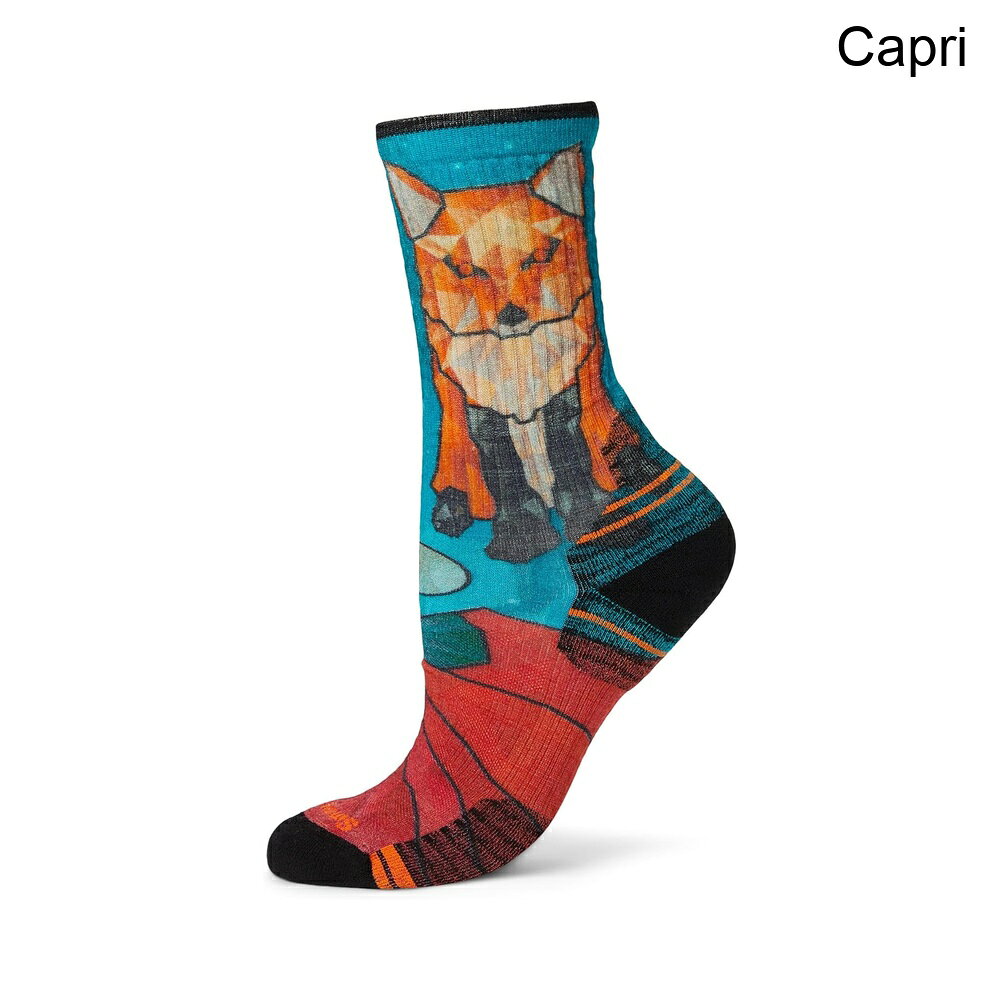 (取寄) スマートウール ハイクターゲティッドクッションジオフォックスプリントクルーソックス smartwool Hike Targeted Cushion Geo Fox Print Crew Socks