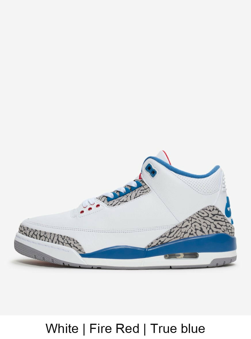 (取寄) ジョーダン メンズ エアー ジョーダン 3 レトロ Jordan Mens Air Jordan 3 Retro "True Blue" IF4396-104 White | Fire Red | True blue