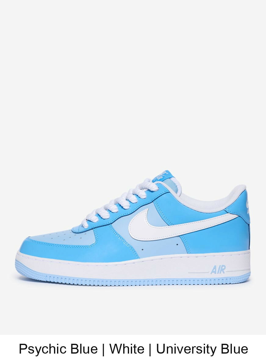(取寄) ナイキ メンズ エアー フォース 7 LV8 Nike Mens Air Force 1 '07 LV8 HV9405-400 Psychic Blue | White | University Blue