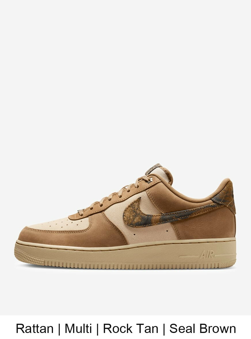 (取寄) ナイキ メンズ エアー フォース 7 Nike Mens Air Force 1 '07 IO9803-200 Rattan | Multi | Rock Tan | Seal Brown