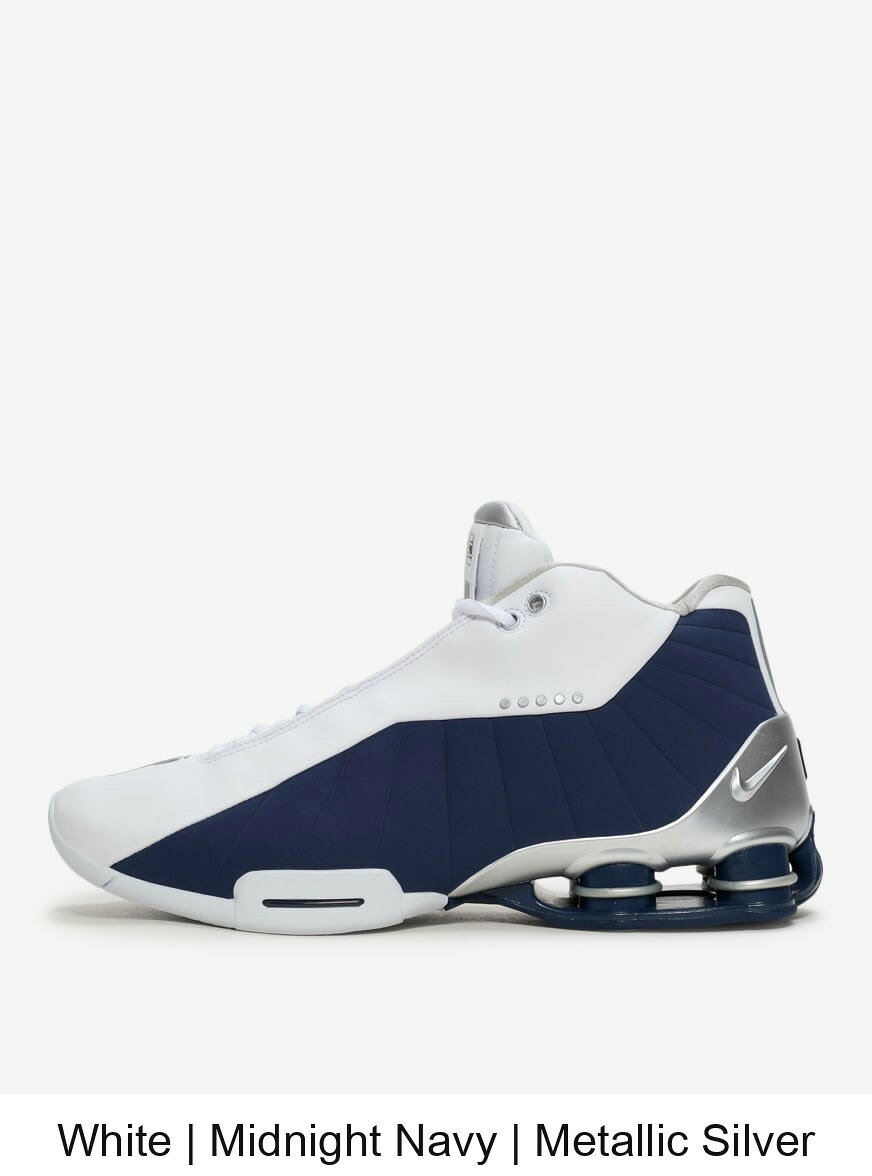 (取寄) ナイキ メンズ Nike Mens Shox BB4 IR1983-100 White | Midnight Navy | Me...