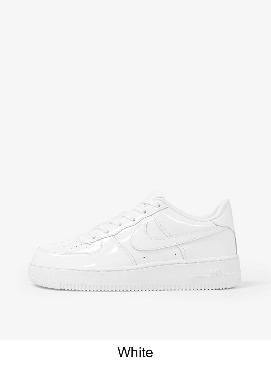 (取寄) ナイキ ビッグキッズ エアー フォース 7 パテント レザー Nike Big Kids Air Force 1 '07 Patent Leather IV2448-100 White