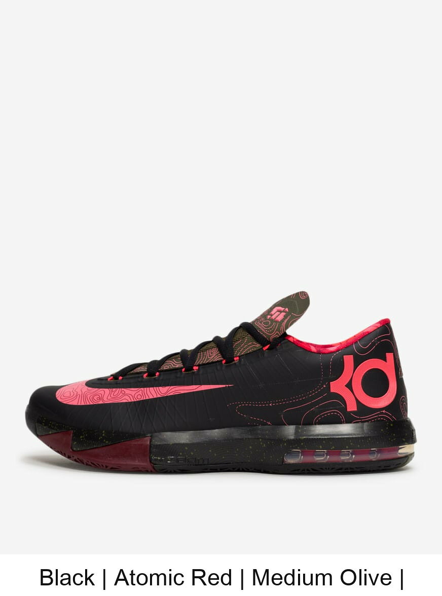 (取寄) ナイキ メンズ KD 6 Nike Mens KD 6 IM4409-001 Black | Atomic Red | Medium Olive | Noble Red