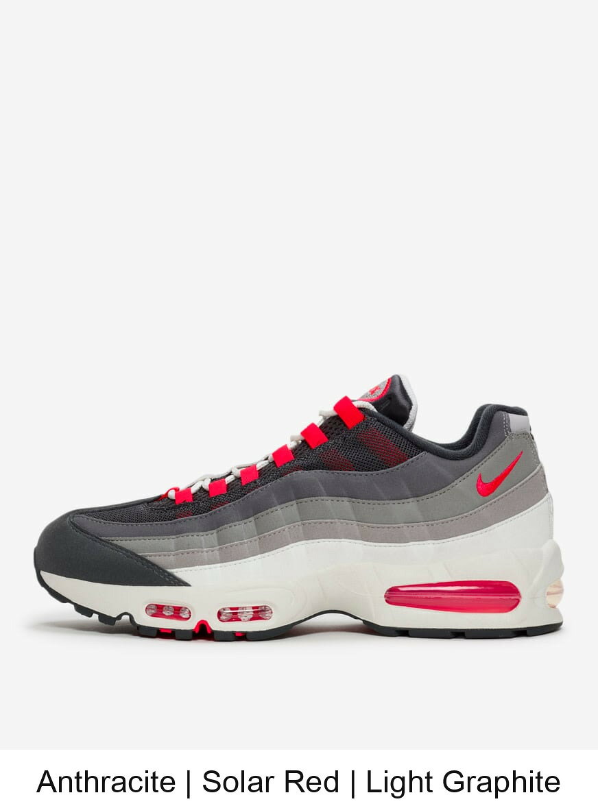 (取寄) ナイキ メンズ エアー マックス 95 ビッグ バブル プレミアム Nike Mens Air Max 95 Big Bubble Premium IV6425-060 Anthracite | Solar Red | Light Graphite