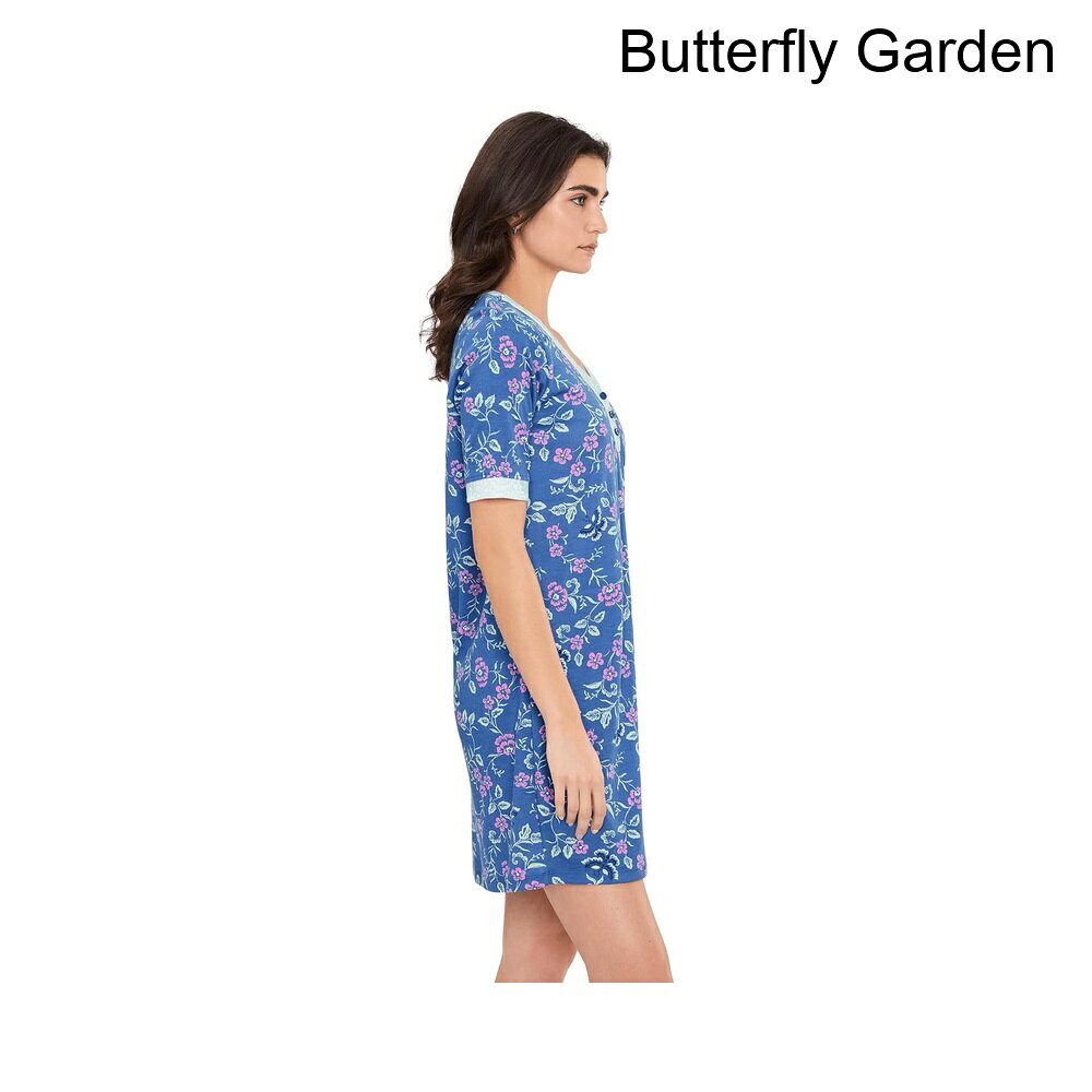 スウィートラグの(取寄) カレン・ニューバーガー エルボースリーブスリープシャツ karen neuburger Elbow Sleeve Sleepshirt｜アングル3