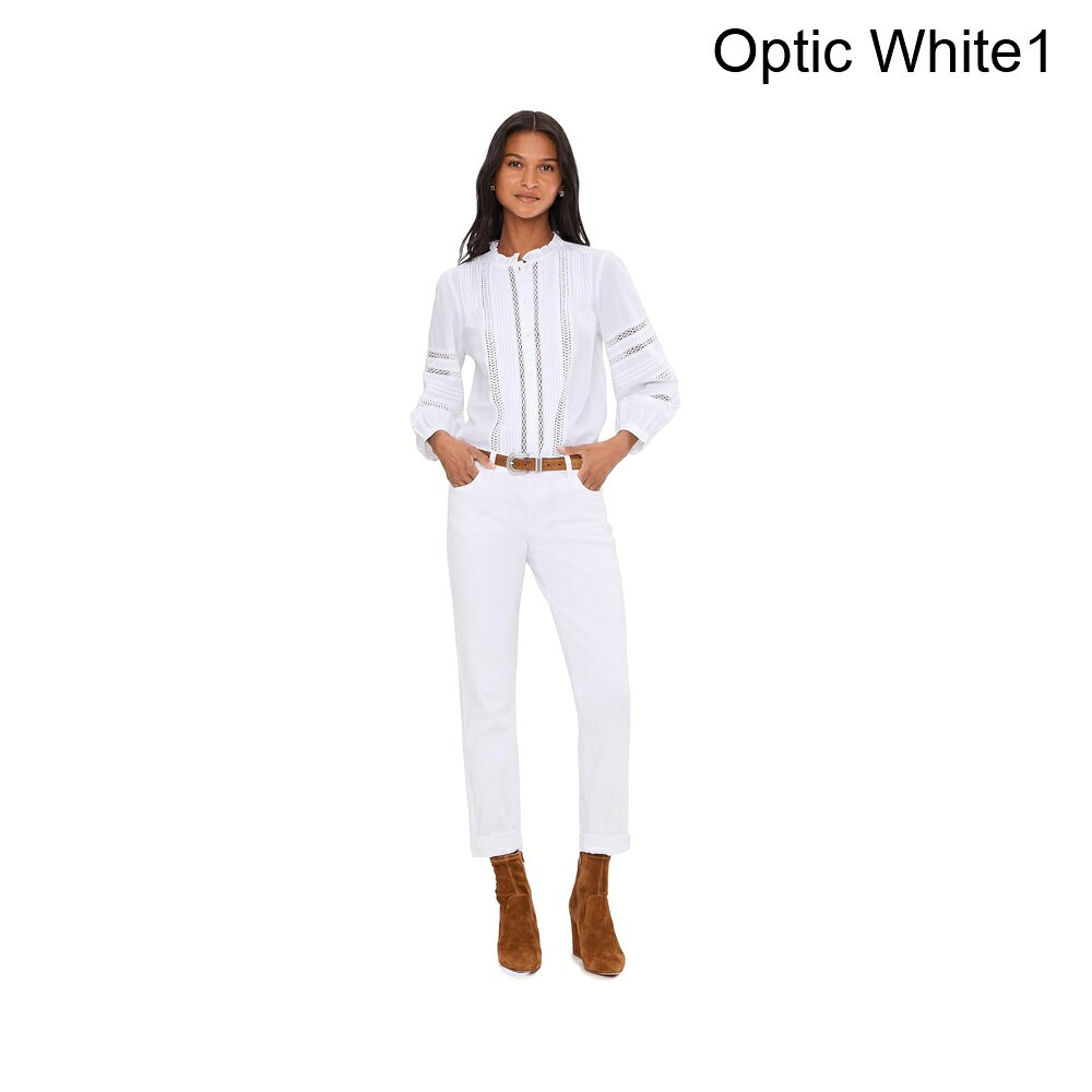 スウィートラグの(取寄) カット フロム ザ クロス キャサリンボーイフレンドオプティックホワイト kut from the kloth Catherine Boyfriend in Optic White｜アングル2