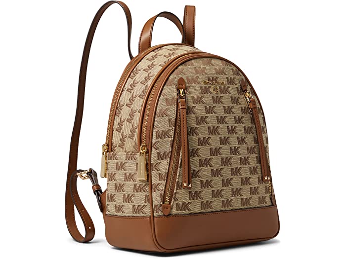 (取寄) マイケルコース レディース ブルックリン ミディアム バックパック MICHAEL Michael Kors women MICHAEL Michael Kors Brooklyn Medium Backpack Beige/Ebonyのサムネイル